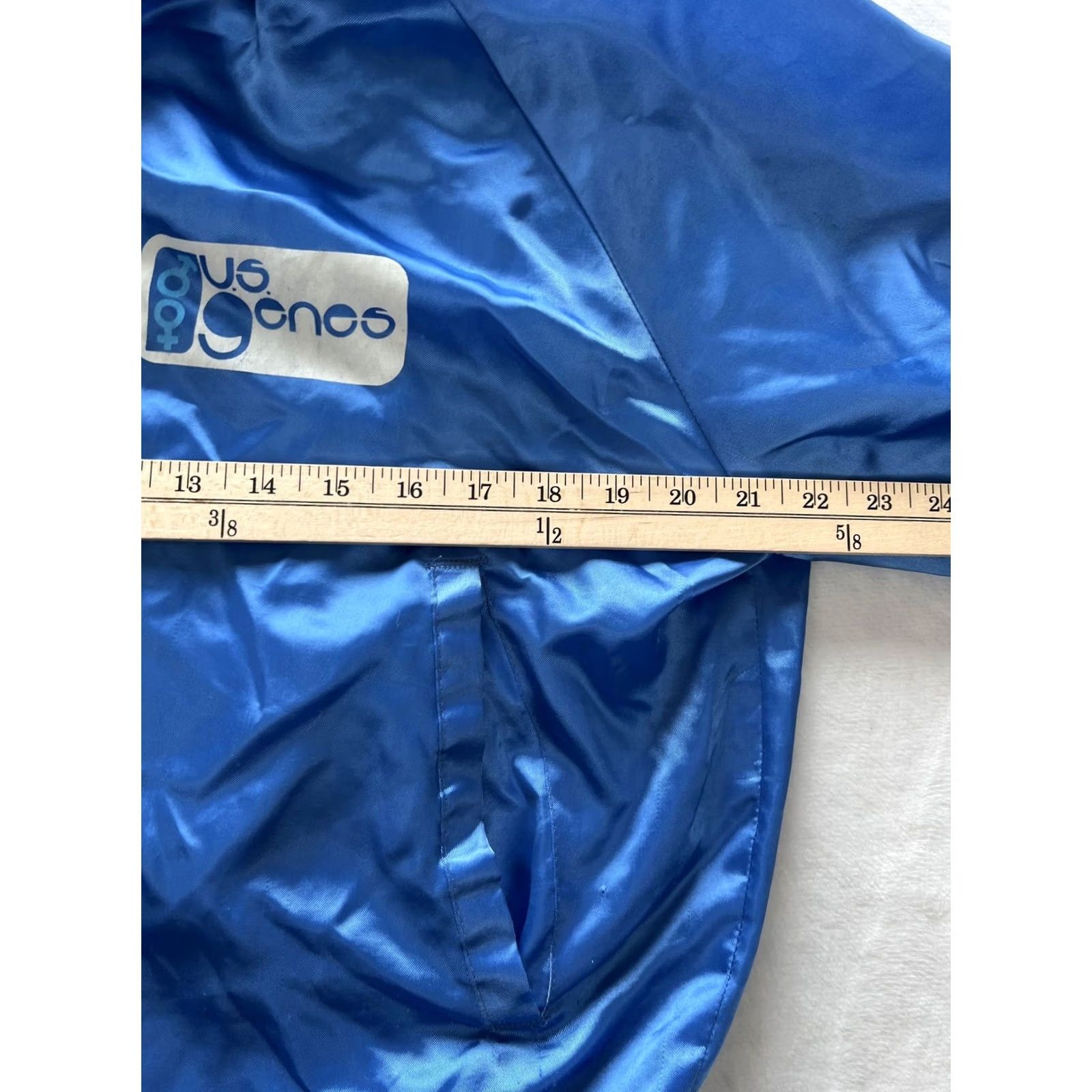 Vintage VINTAGE Capricorn Jacket Mens M Blue Satin Bomber Logo USA 80s Size US M / EU 48-50 / 2 - 7 Thumbnail