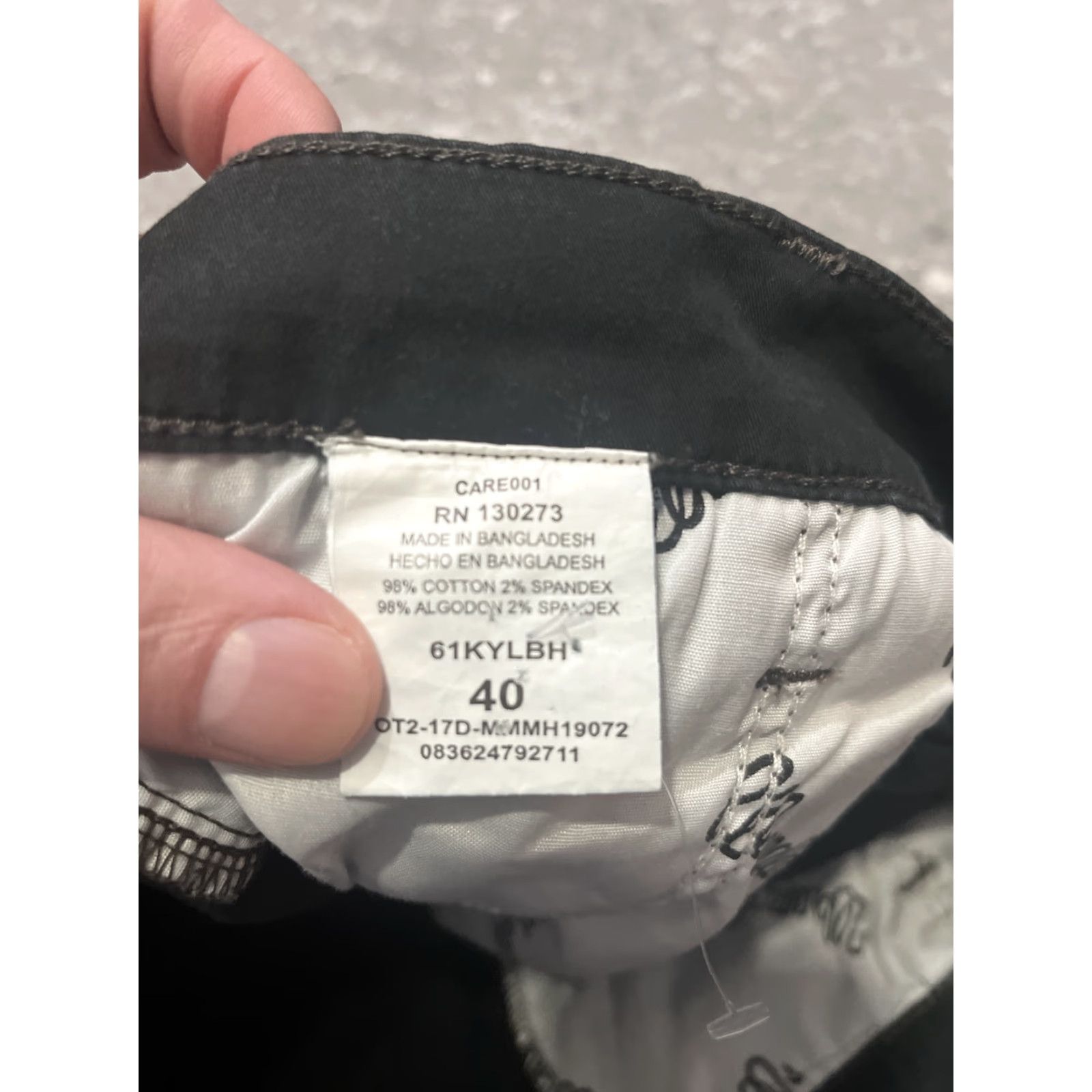 Wrangler Wrangler Jeans Shorts Men's 40 Black Flat Front Cotton Denim Button Wrangler Short Casual, Regular, Chino, American Theme, Relaxed Fit, 40 Mens, Black Size US 40 / EU 56 - 4 Thumbnail