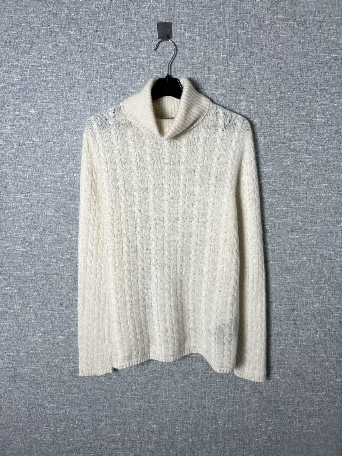 Prada Milano Cable Knit Cashmere Turtleneck Sweater Men’s