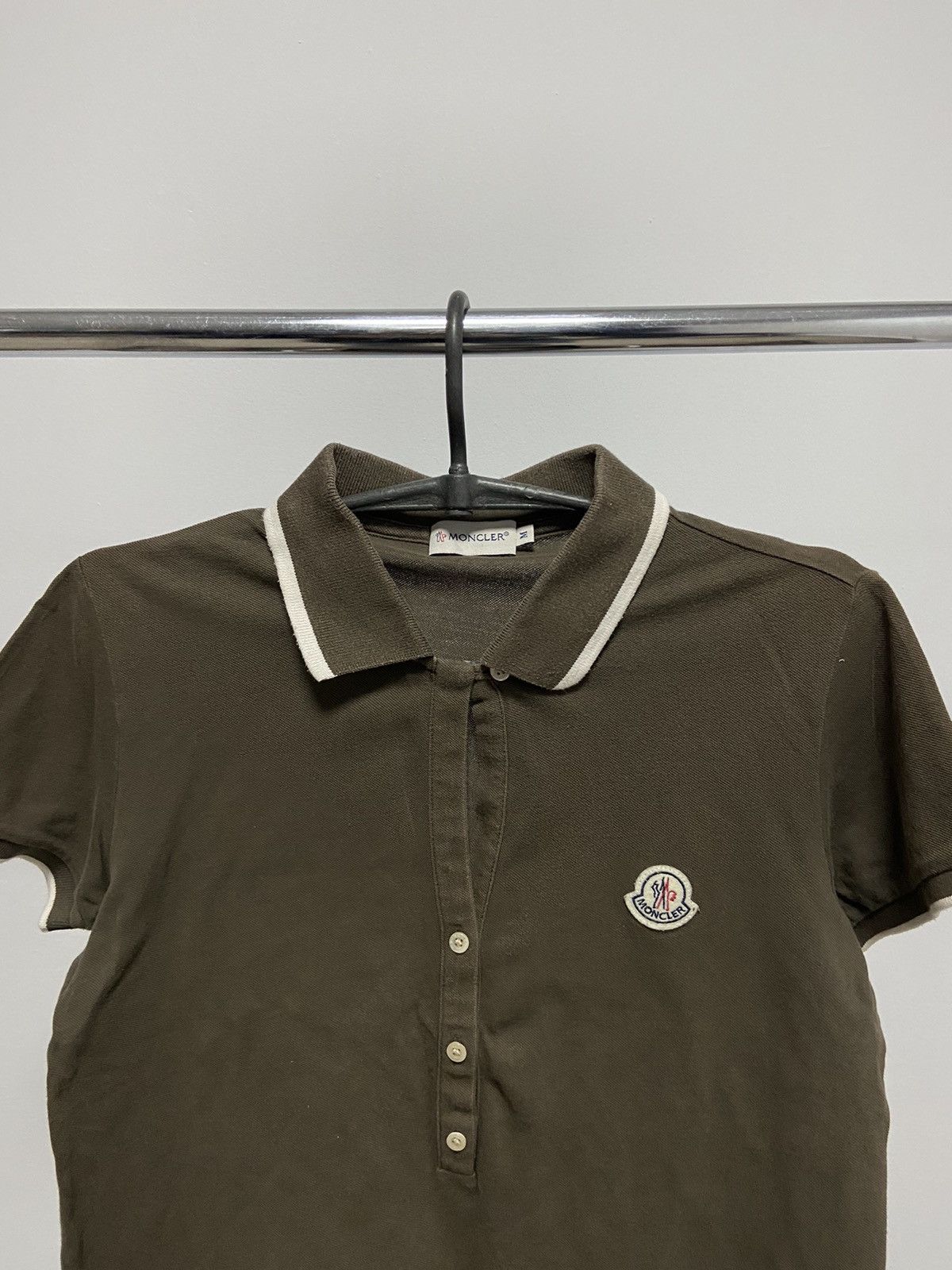 Moncler × Vintage Moncler Vintage T Shirt Polo Small Logo Luxury Size US M / EU 48-50 / 2 - 2 Thumbnail