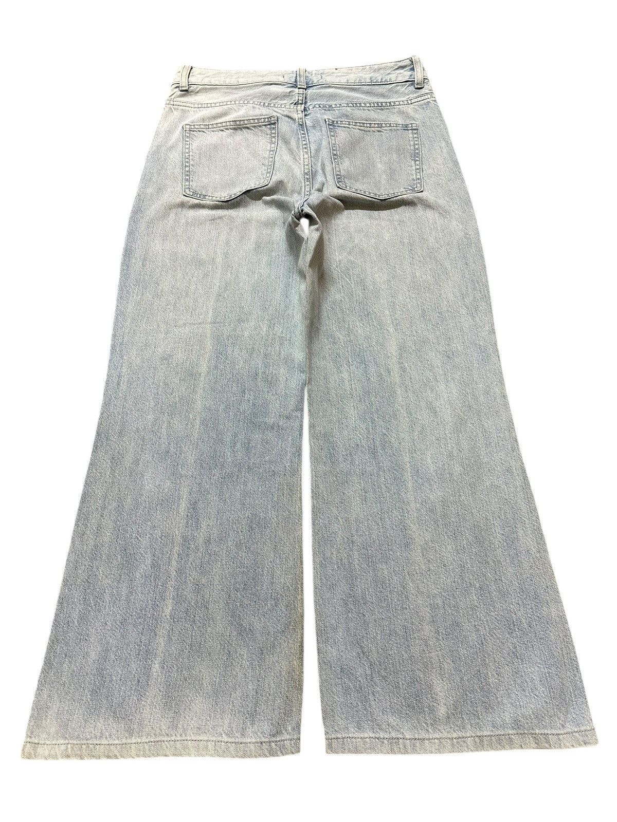 Uniqlo Vintage Japanese Uniqlo Faded Wash Style Wide Leg Baggy Jean Size US 30 / EU 46 - 2 Thumbnail