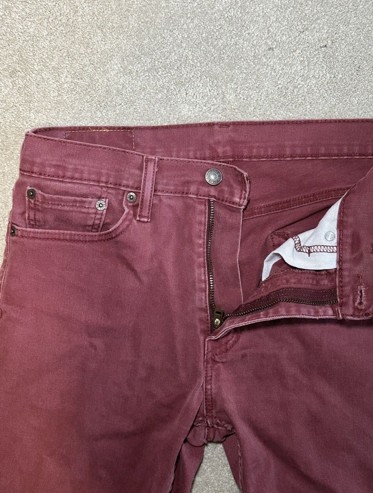 Levi's Levi’s 511 Red Jeans Size US 31 - 2 Thumbnail