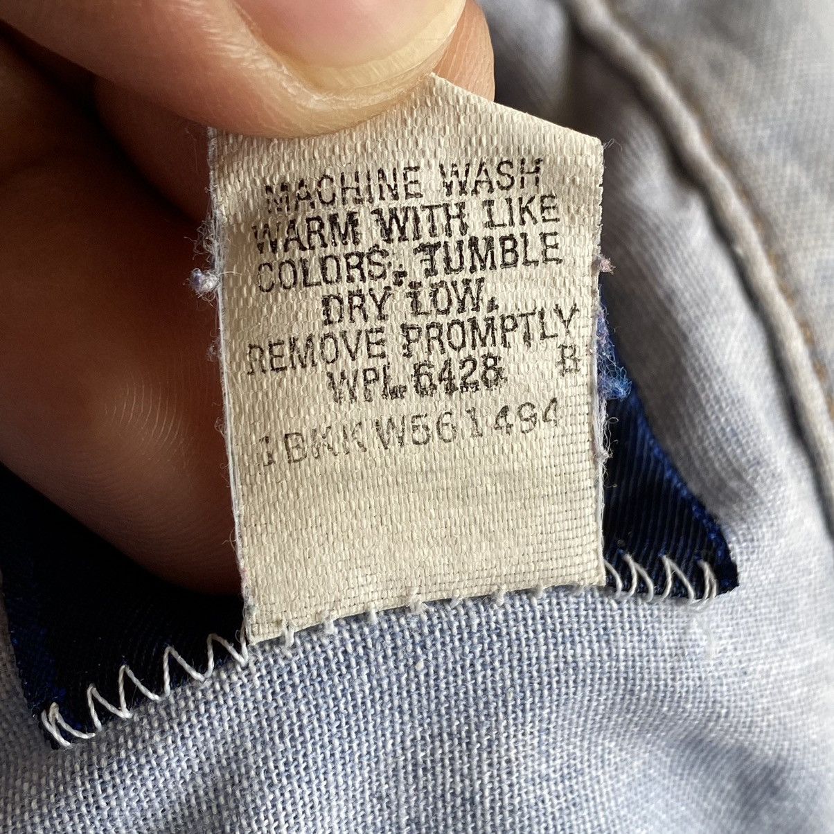Vintage × Wrangler Vintage Wrangler Denim Shirt Snap Button Size US L / EU 52-54 / 3 - 20 Thumbnail