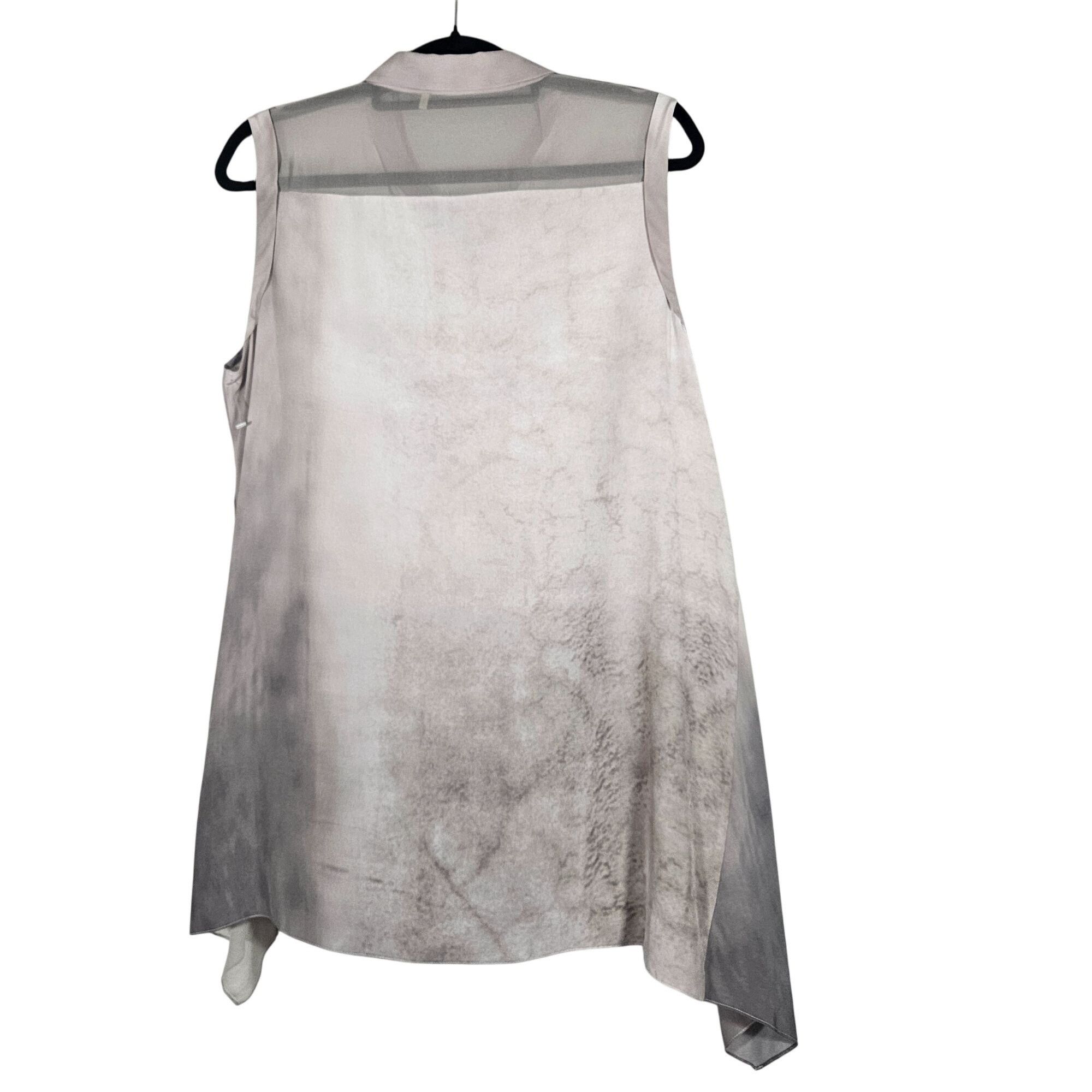 Elie Tahari Elie Tahari Women’s Silk Asymmetric Top S – Quiet Luxury Art Size L / US 10 / IT 46 - 4 Thumbnail