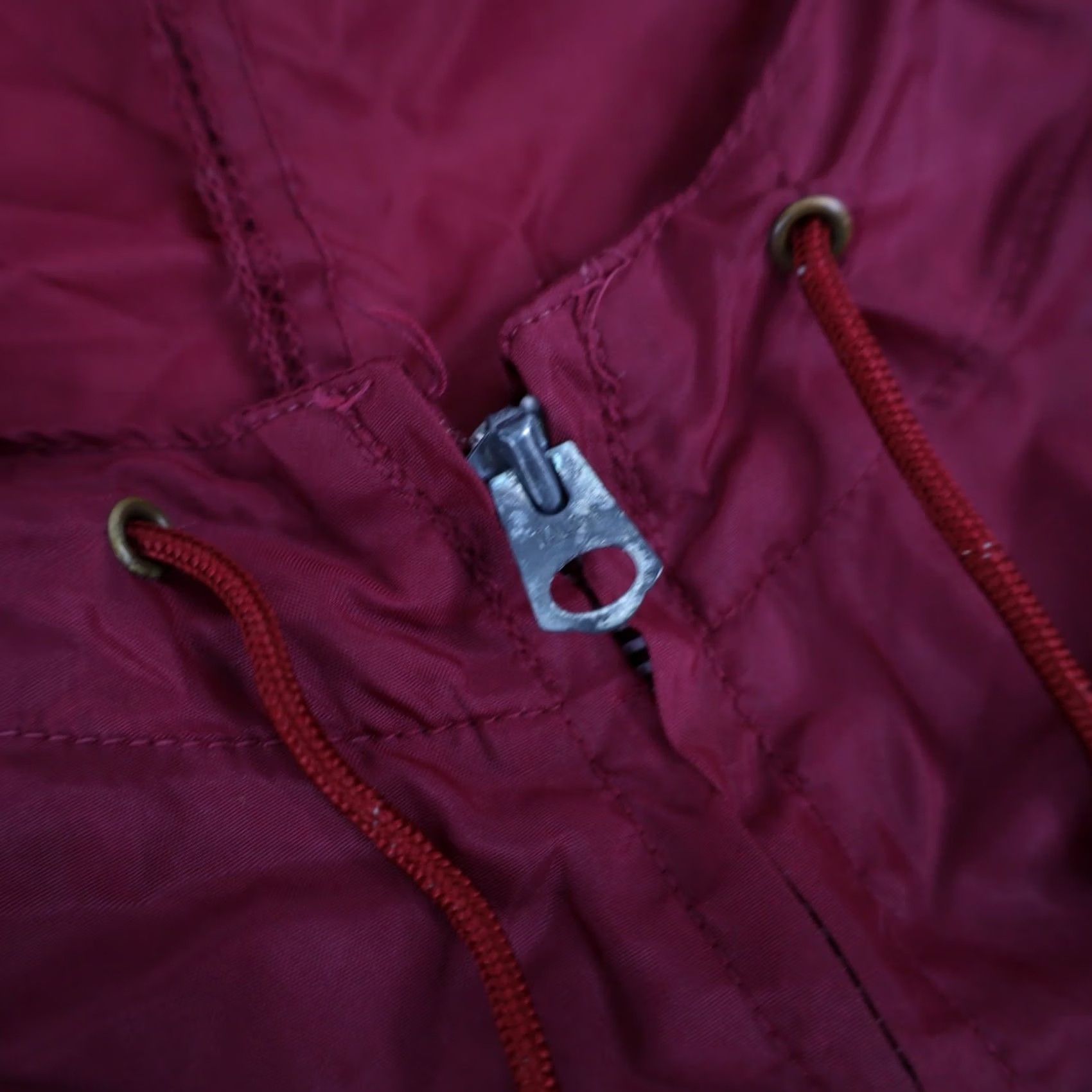 Vintage VINTAGE Campus Windbreaker Jacket Red Mens Large Size US L / EU 52-54 / 3 - 5 Thumbnail