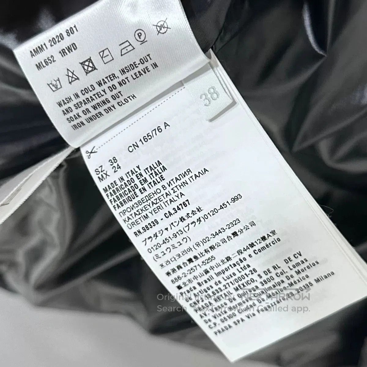 Miu Miu miumiu black logo puffer jacket. Size M / US 6-8 / IT 42-44 - 6 Thumbnail