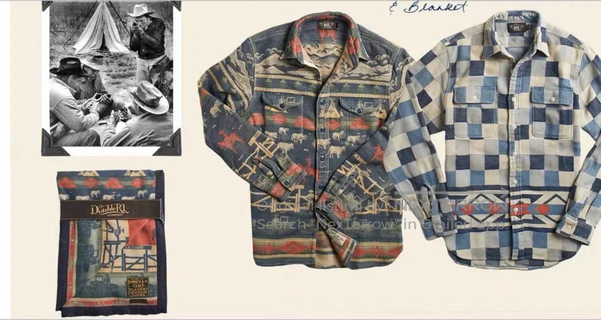 RRL Ralph Lauren Vintage RRL Southwestern Style Shirt. Size US XL / EU 56 / 4 - 2 Thumbnail