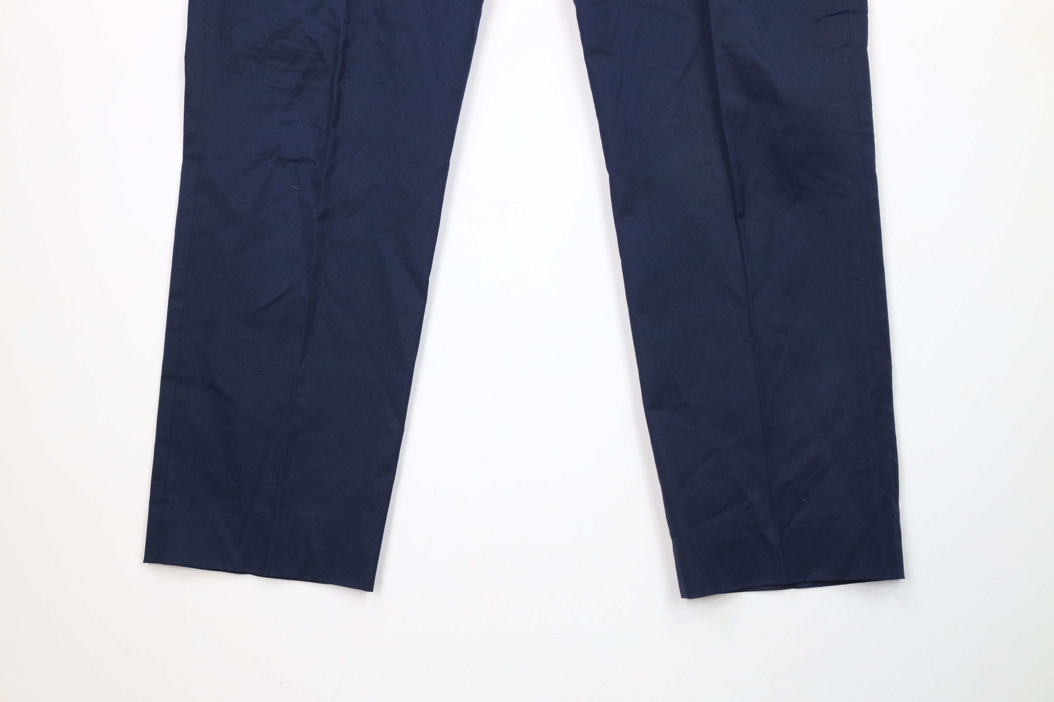 J.Crew × Vintage J Crew Bowery Classic Fit Stretch Chino Pants Navy Blue Size US 35 - 4 Thumbnail
