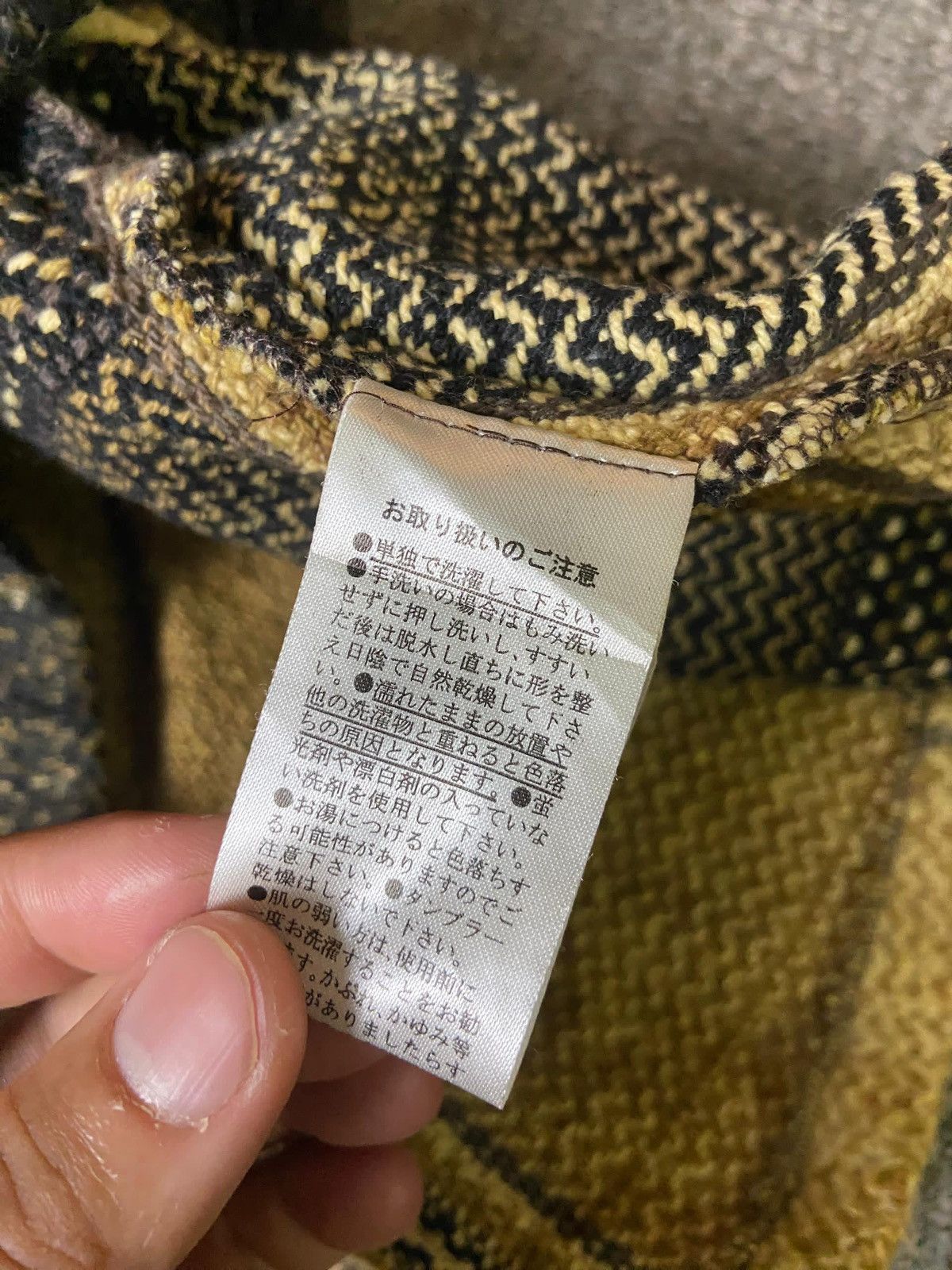 Japanese Brand × Vintage Amina Japanese Brand Checkered Hooded Ponchos (126) Size US XXL / EU 58 / 5 - 8 Thumbnail