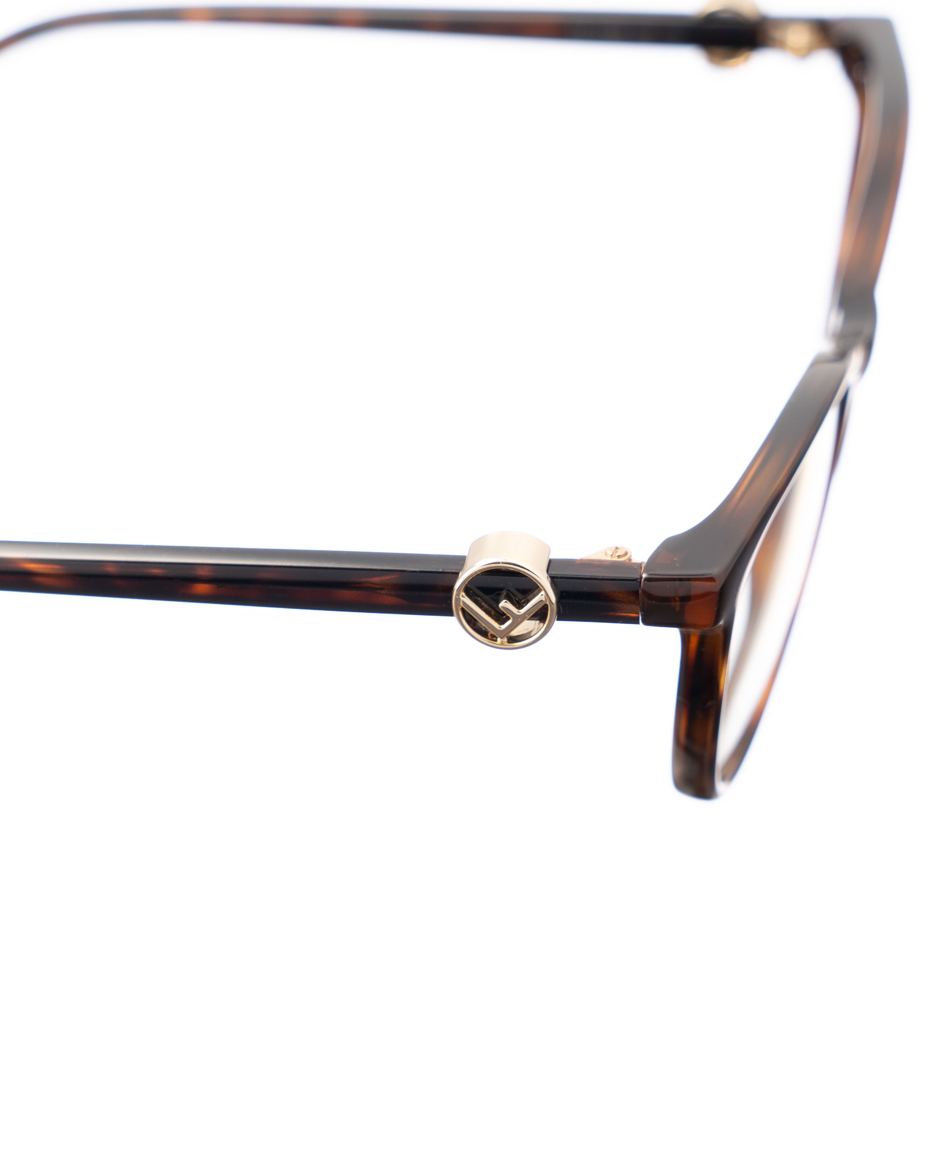 Fendi Fendi 00s Oversized Brown Cheetah Classic Glasses Size ONE SIZE - 3 Thumbnail