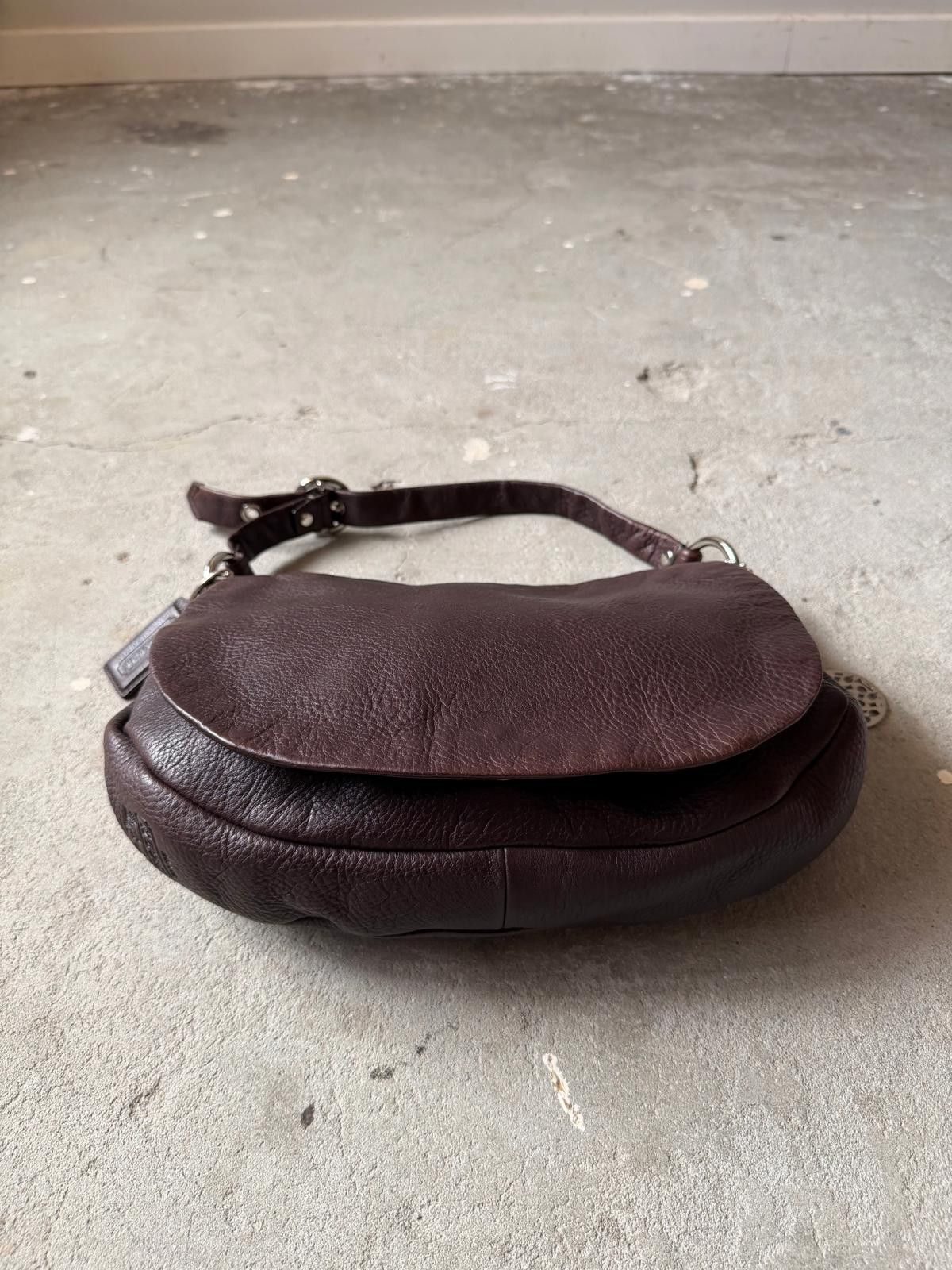 Coach Coach Pebbled Leather Hobo Shoulder Bag Brown Size ONE SIZE - 5 Thumbnail