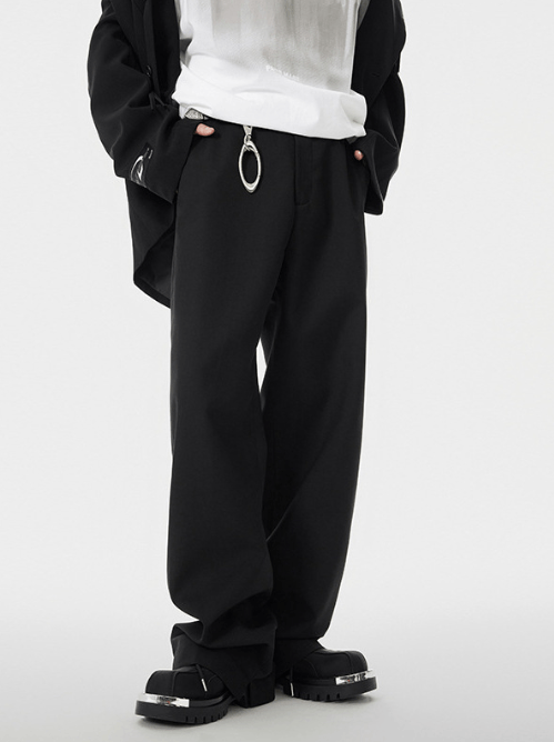 Japanese Brand American street all-match black flared loose casual pants Size US 32 / EU 48 - 1 Thumbnail