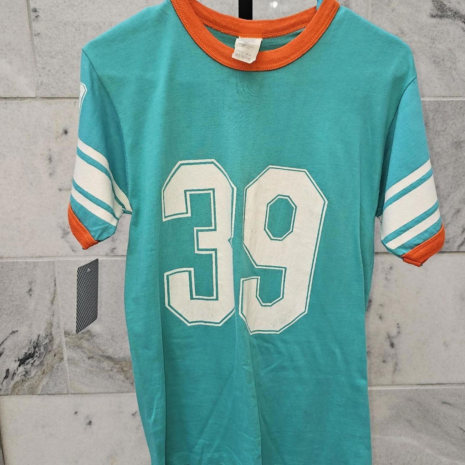 Other Men's Larry Csonka Miami Dolphins Vintage #39 Ringer Tee Size US M / EU 48-50 / 2 - 8 Thumbnail