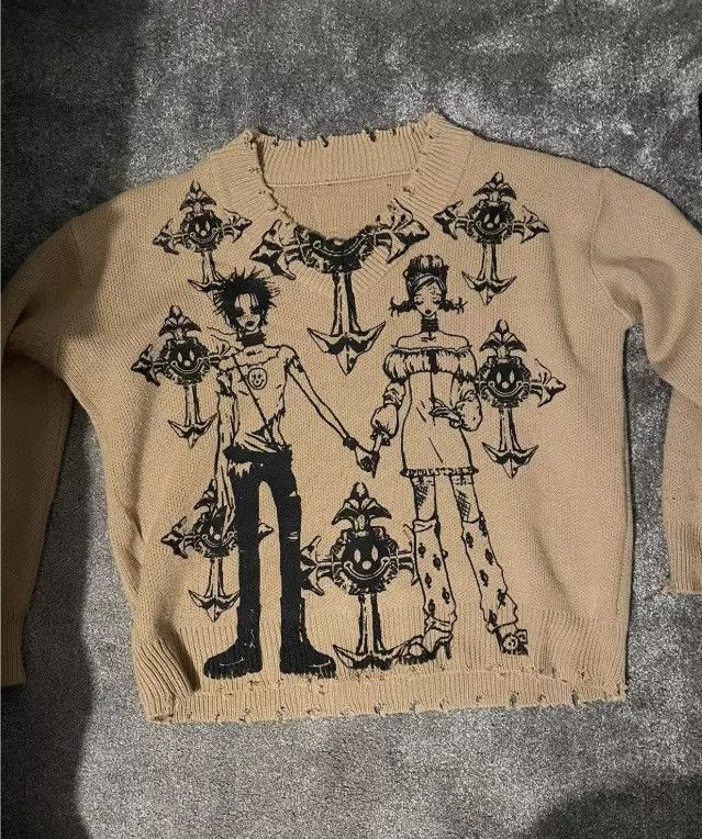 Other BLACK STONES NANA ANIME SWEATER ONE SIZE BEIGE Size US XXL / EU 58 / 5 - 1 Preview