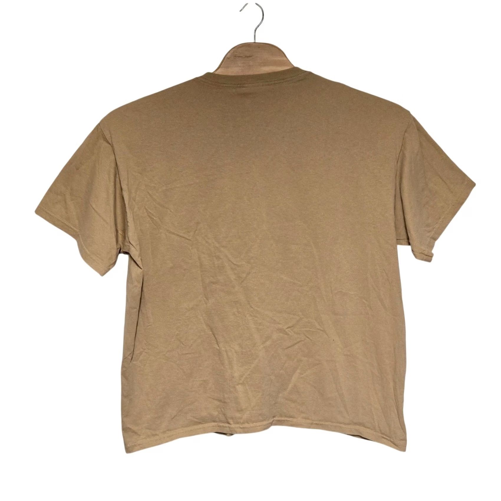 Gildan Y2K Jesus T-Shirt Men XL Tan "Christ Wasn't Given To You Just To Sit On A Pew" Size US XL / EU 56 / 4 - 6 Thumbnail