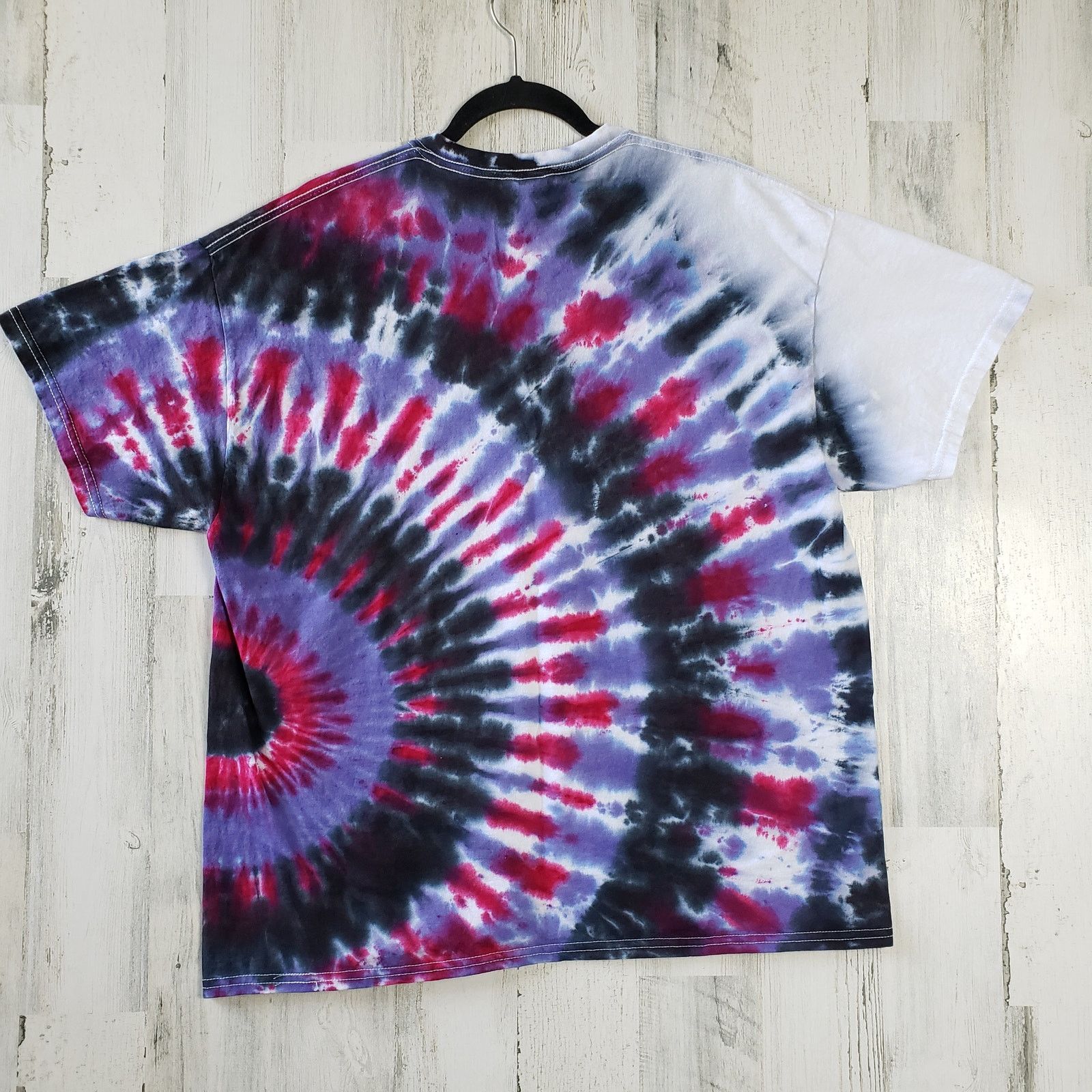 Gildan Gildan Lavender Fuchsia Black Tie Dye T-Shirt Size Large Size US L / EU 52-54 / 3 - 6 Thumbnail