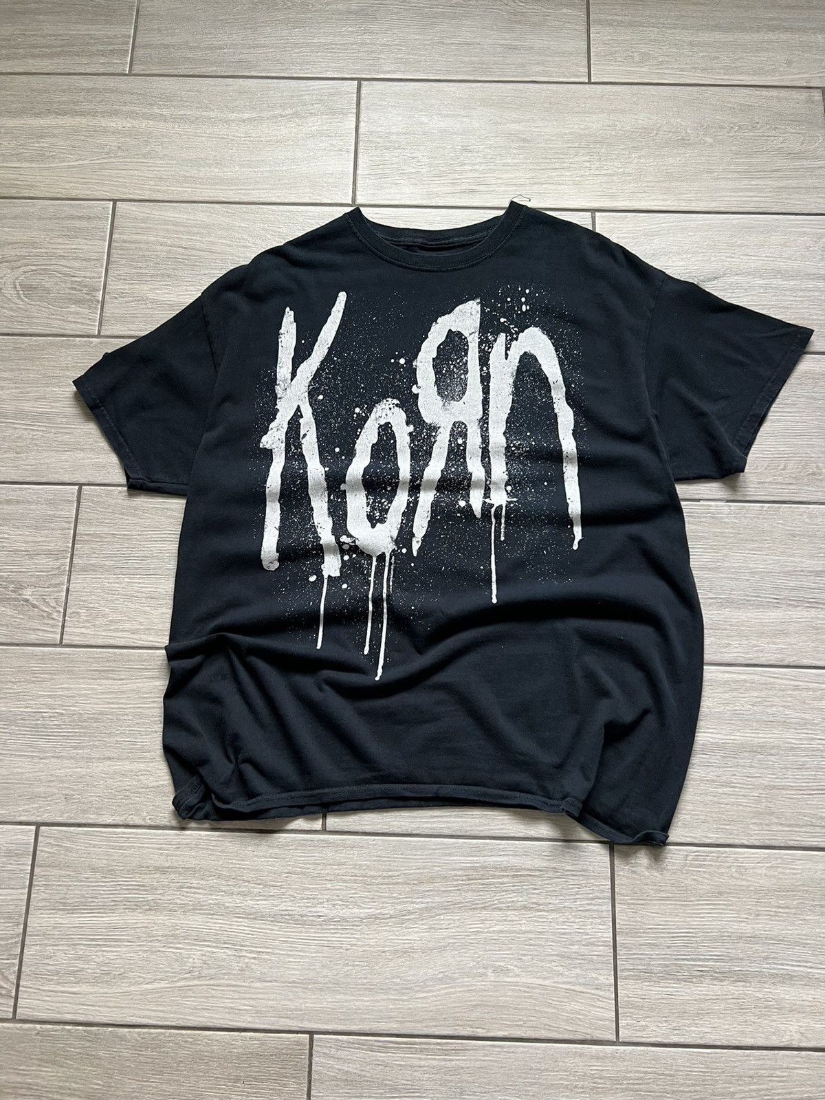 Band Tees Vintage Black Korn Logo Still Afieak Tee Size US XL / EU 56 / 4 - 1 Thumbnail
