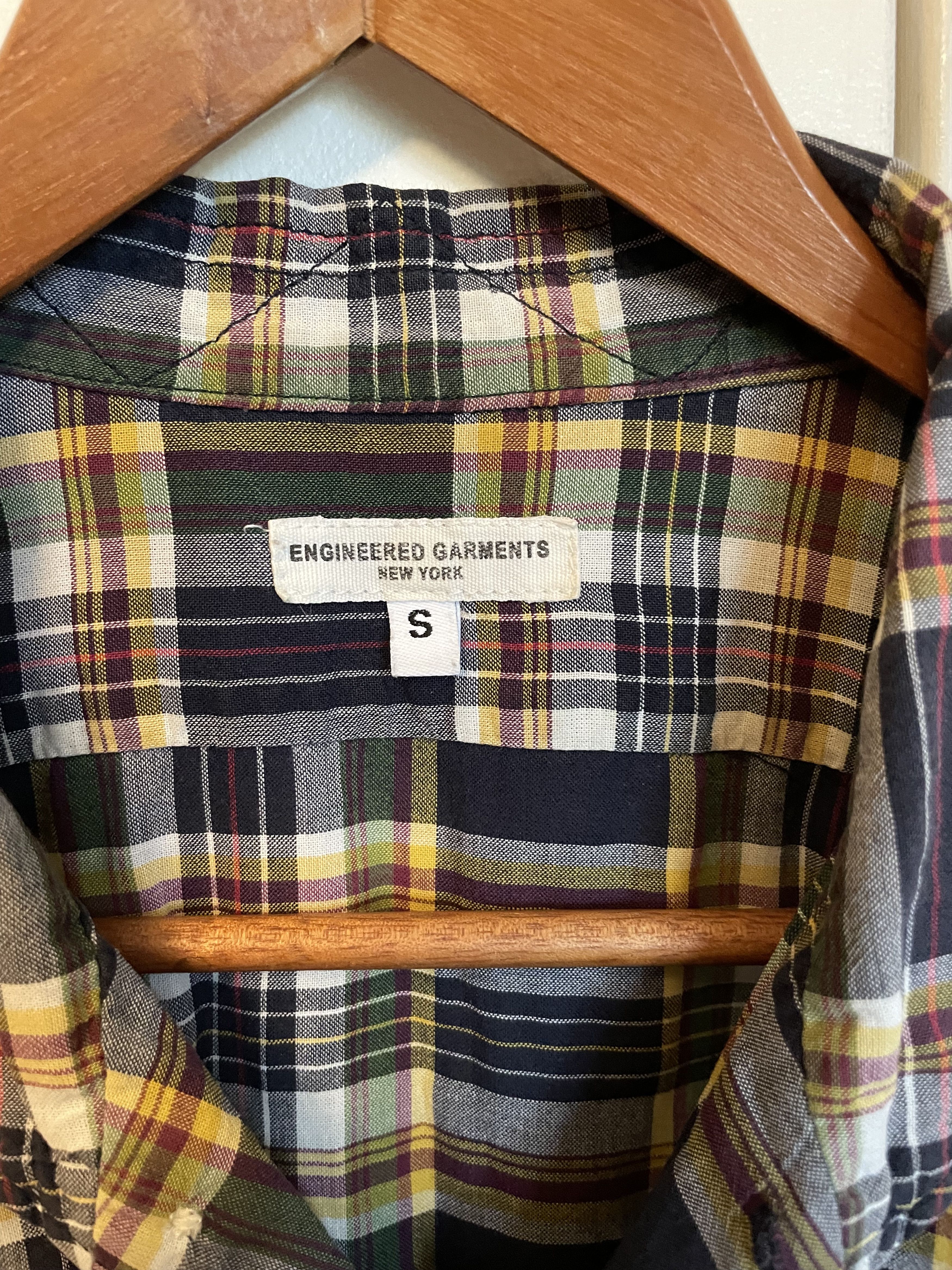 Engineered Garments Madras Short Sleeve Shirt Size US S / EU 44-46 / 1 - 4 Thumbnail