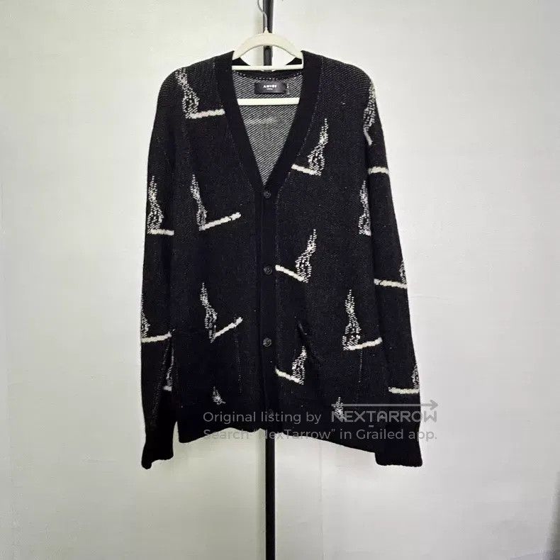 Amiri Amiri Size XS sweater with cigarette butt pattern Size US XS / EU 42 / 0 - 2 Thumbnail