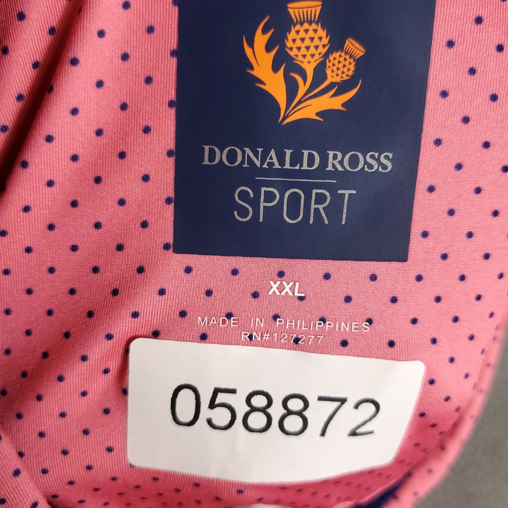 Vintage Donald Ross Polo Shirt Mens Size 2XL Pink Micro Dot Short Sleeve Golf Size US XXL / EU 58 / 5 - 7 Thumbnail