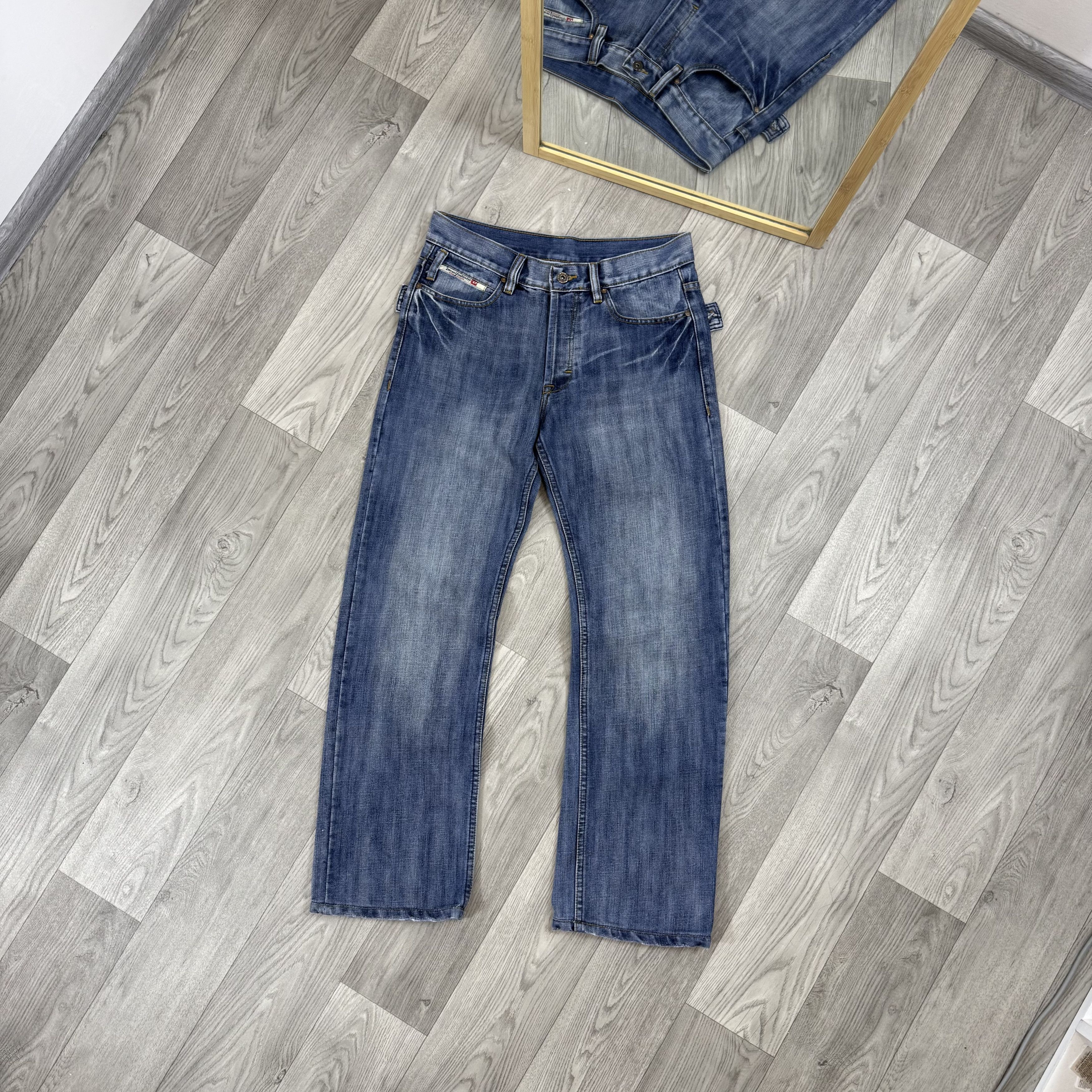 Diesel Vintage Diesel Y2K Rare Blue Denim Straight Jeans 32 Size US 32 / EU 48 - 2 Thumbnail