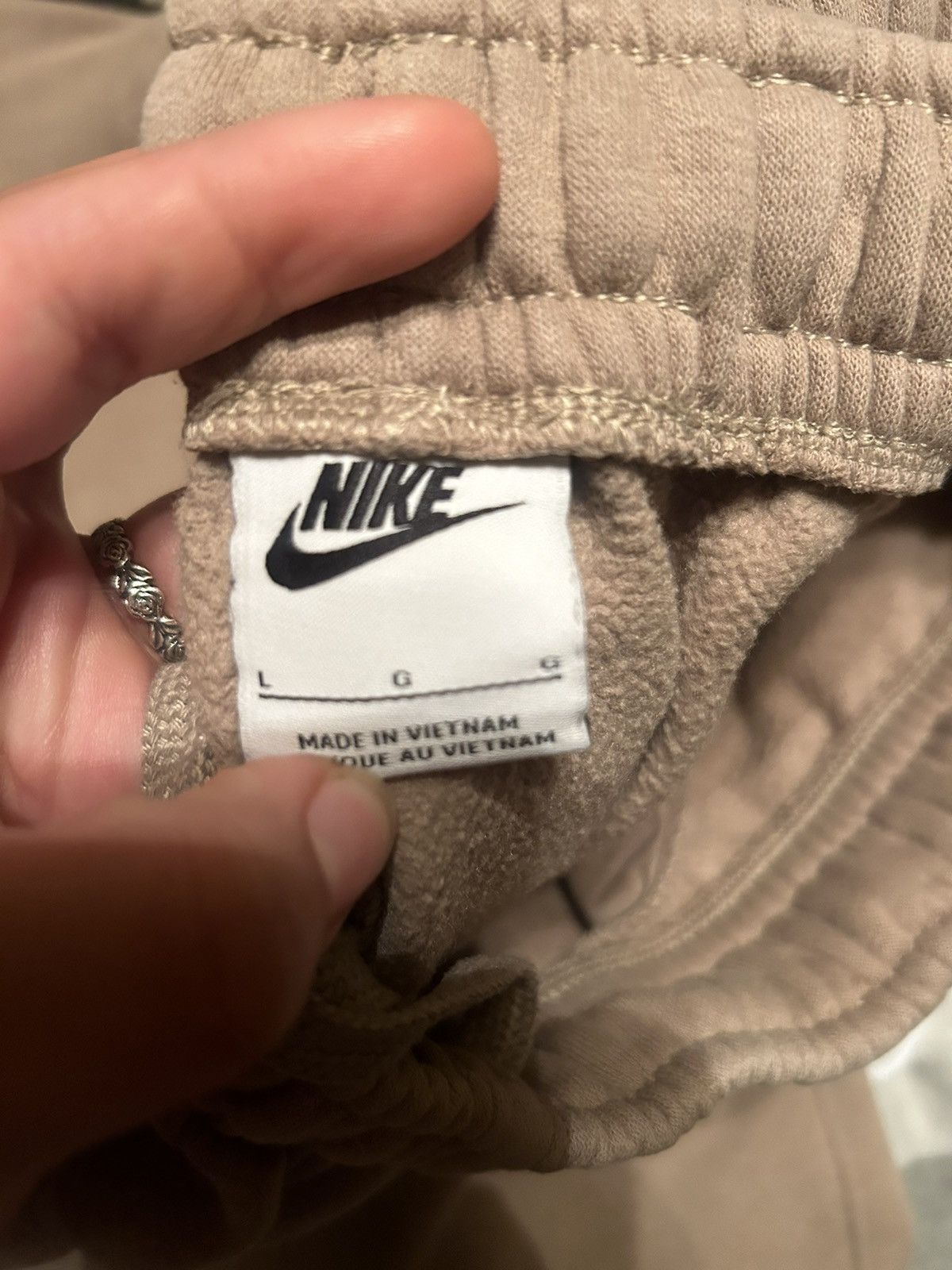 Nike × Vintage Nike Joggers Biege Size 27" / US 4 / IT 40 - 2 Thumbnail