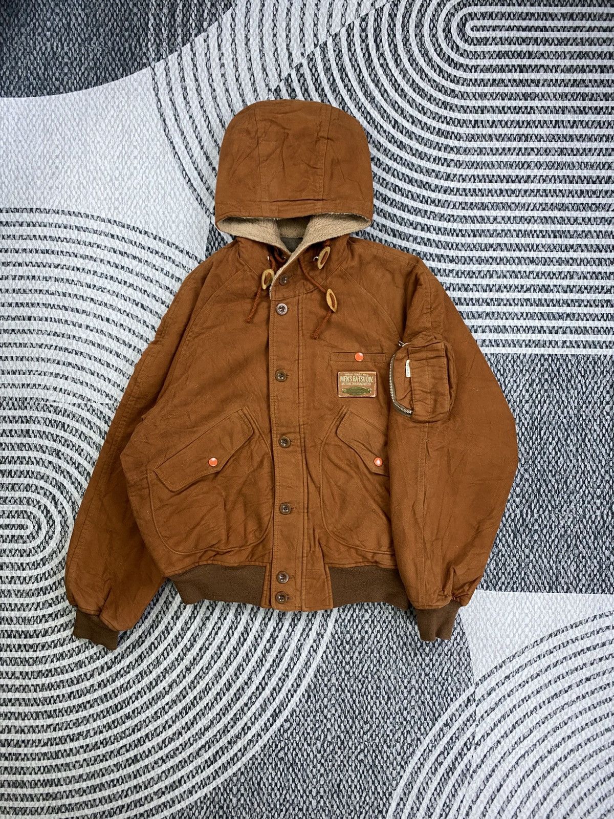 Issey Miyake Vintage Men’s Ba-Tsu Issey Miyake Style Rare Bomber Jacket Size US M / EU 48-50 / 2 - 5 Thumbnail