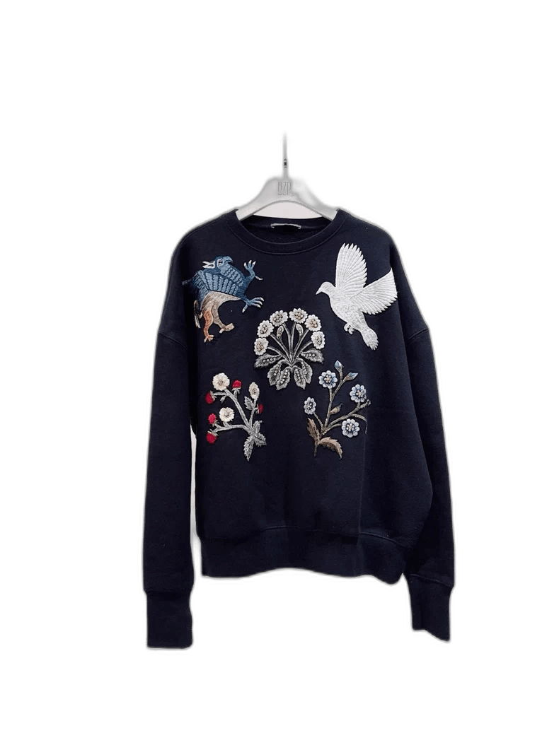 Alexander McQueen Alexander McQueen Embroidered Sweatshirt Size L / US 10 / IT 46 - 1 Thumbnail