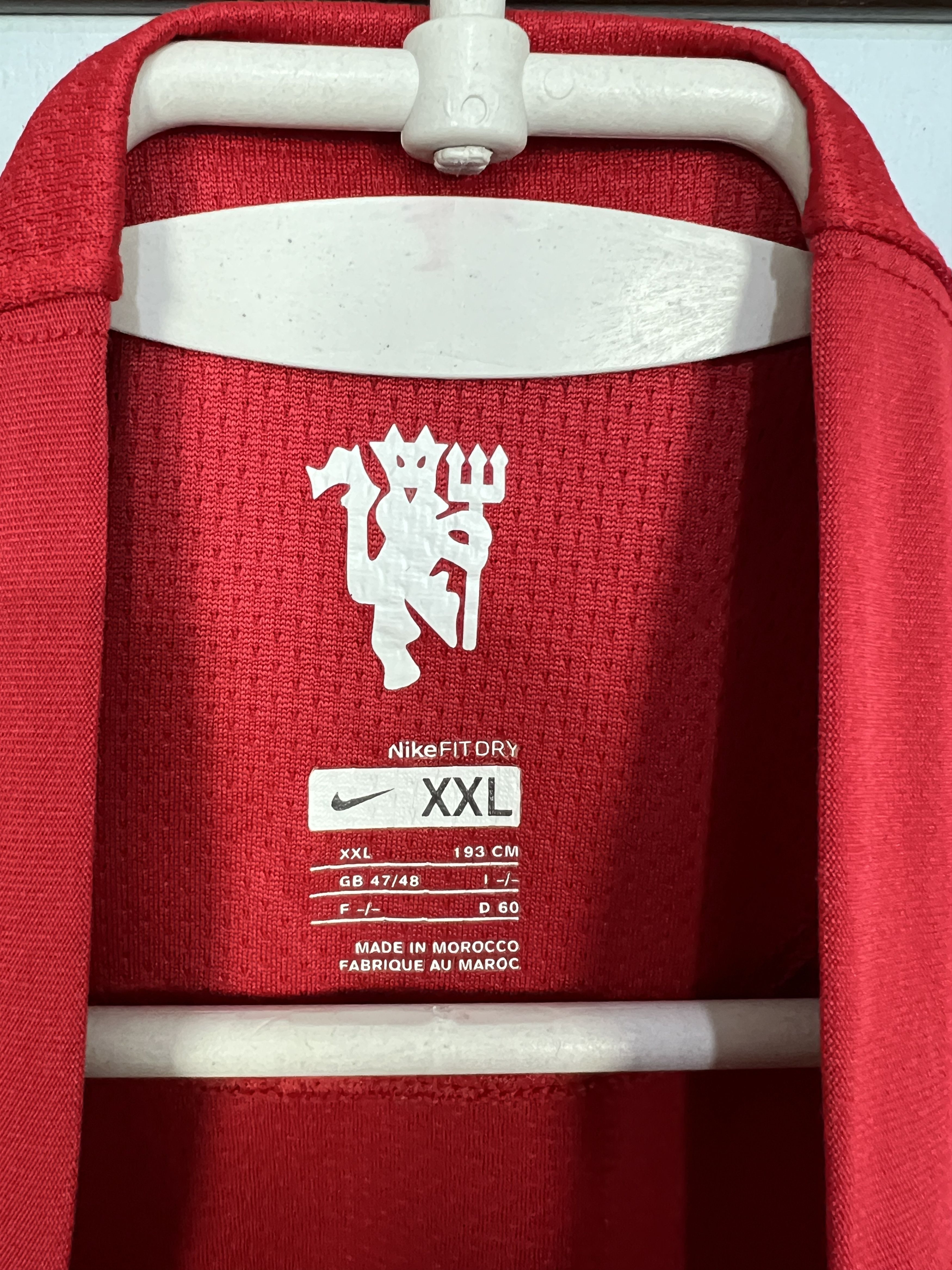 Nike Manchester United Home football shirt 2007 Nike Jersey AIG Size US XXL / EU 58 / 5 - 6 Thumbnail