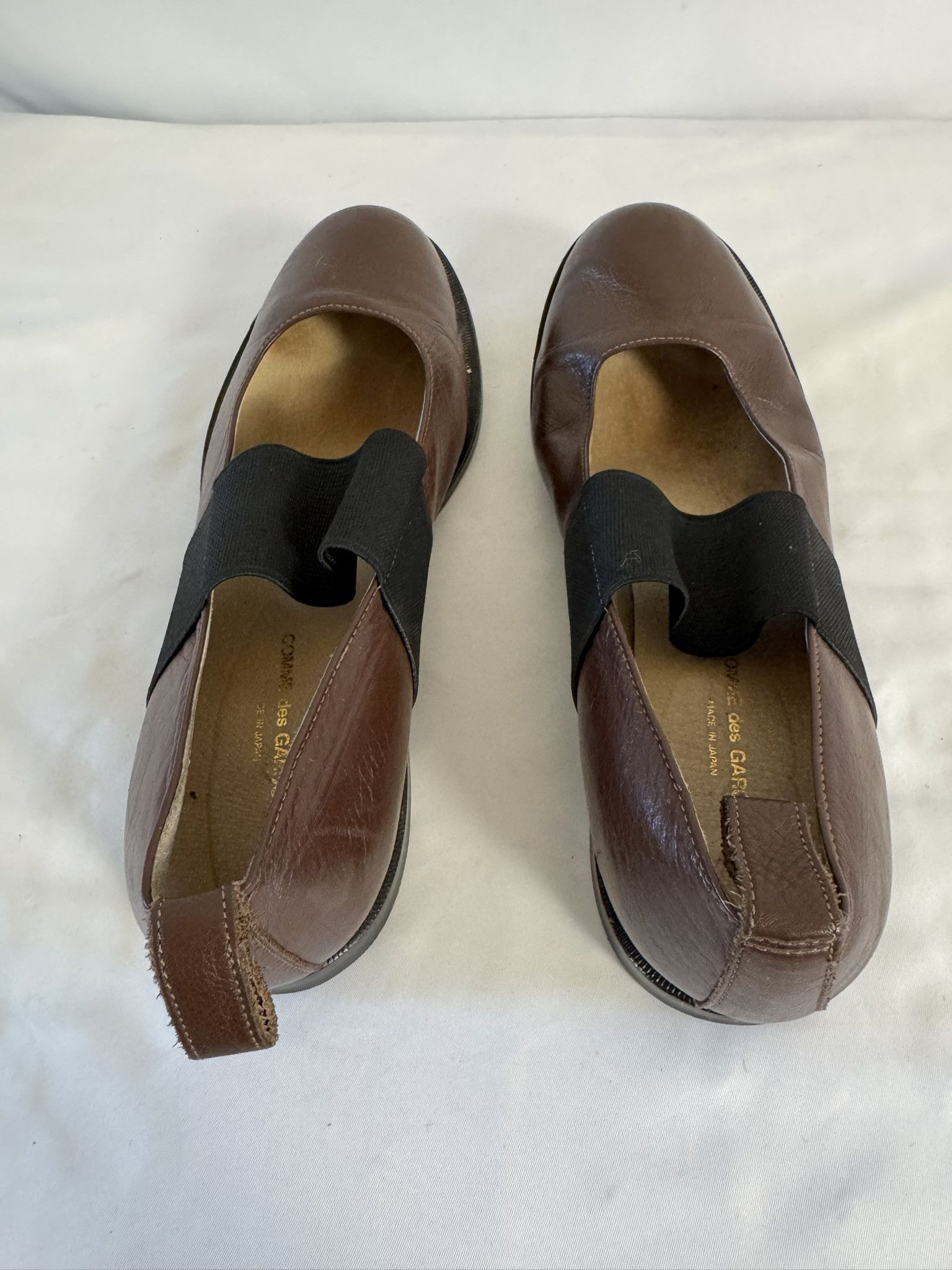 Comme des Garcons Comme des Garçons Elastic Strap Leather Mary Jane Shoes Size US 7.5 / IT 37.5 - 6 Thumbnail