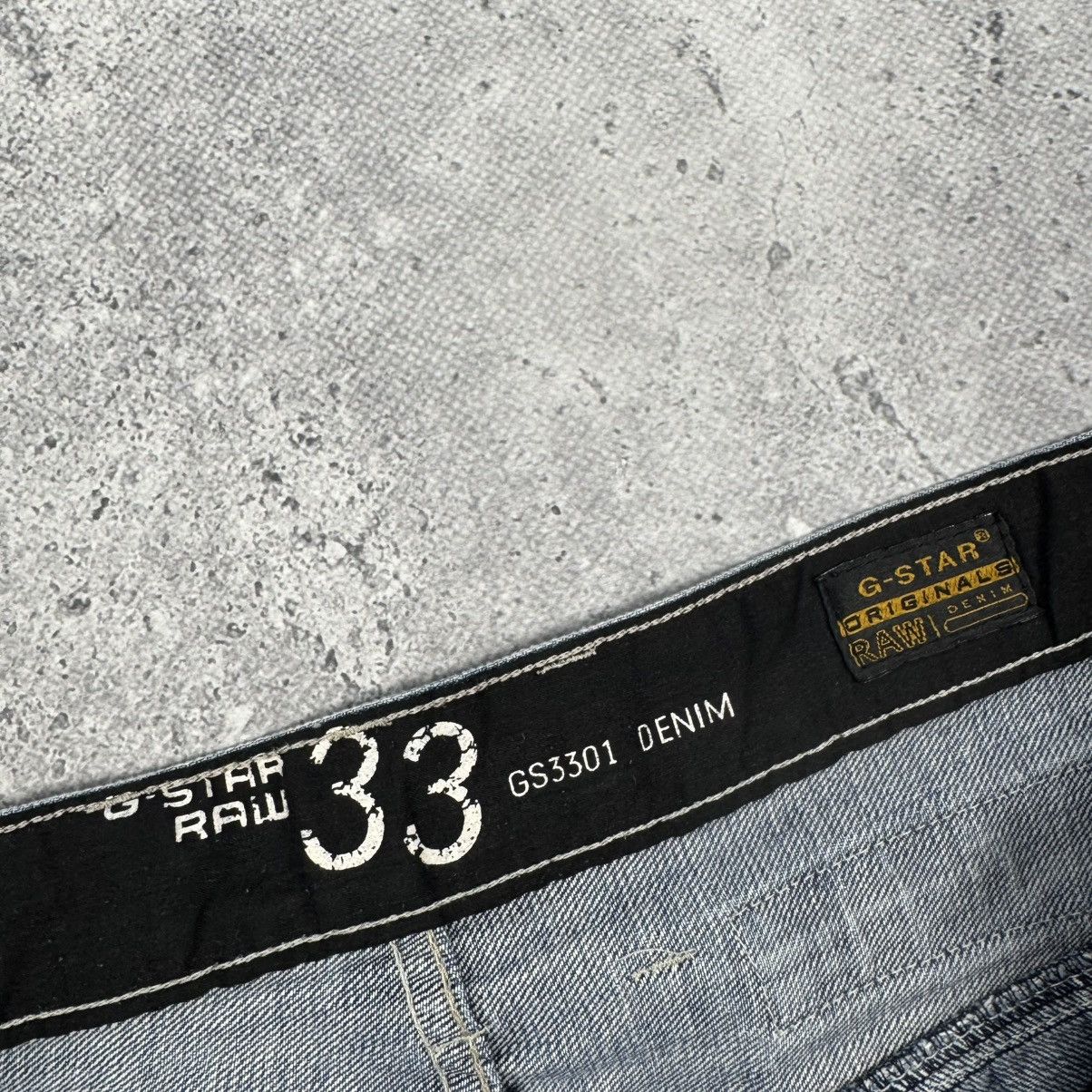 G-Star Vintage G-Star RAW GS3301 Double Knee Big Logo Denim Jeans Size US 30 / EU 46 - 12 Thumbnail