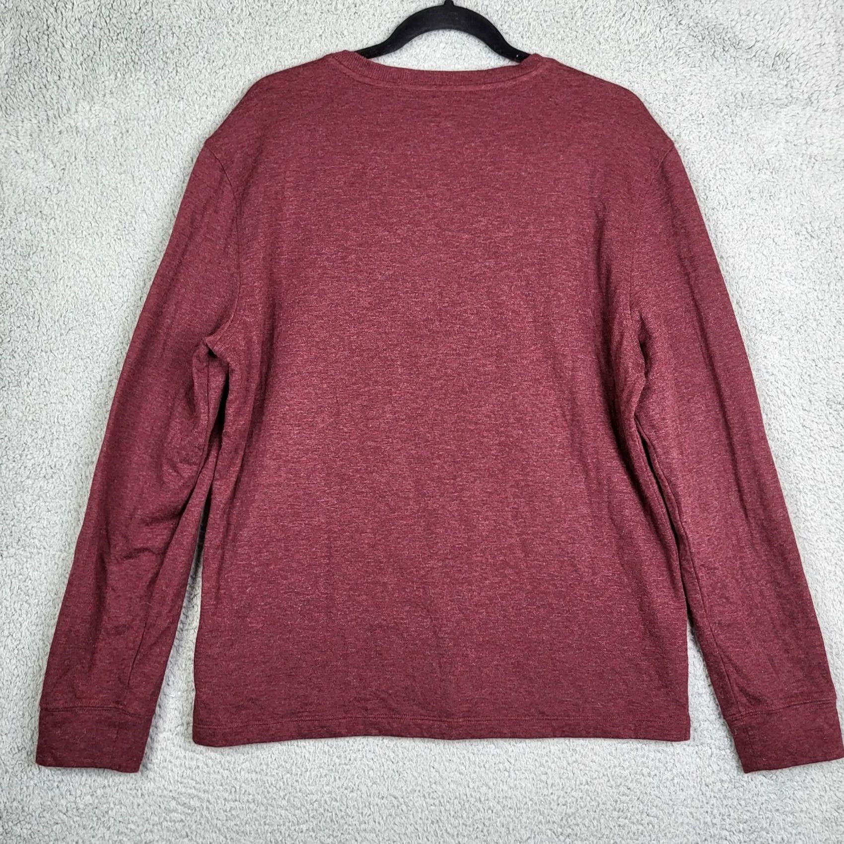 UNTUCKit - "UNTUCKIT Maroon Long sleeve Henley Top" - directly reflects the item and brand Size US L / EU 52-54 / 3 - 6 Thumbnail