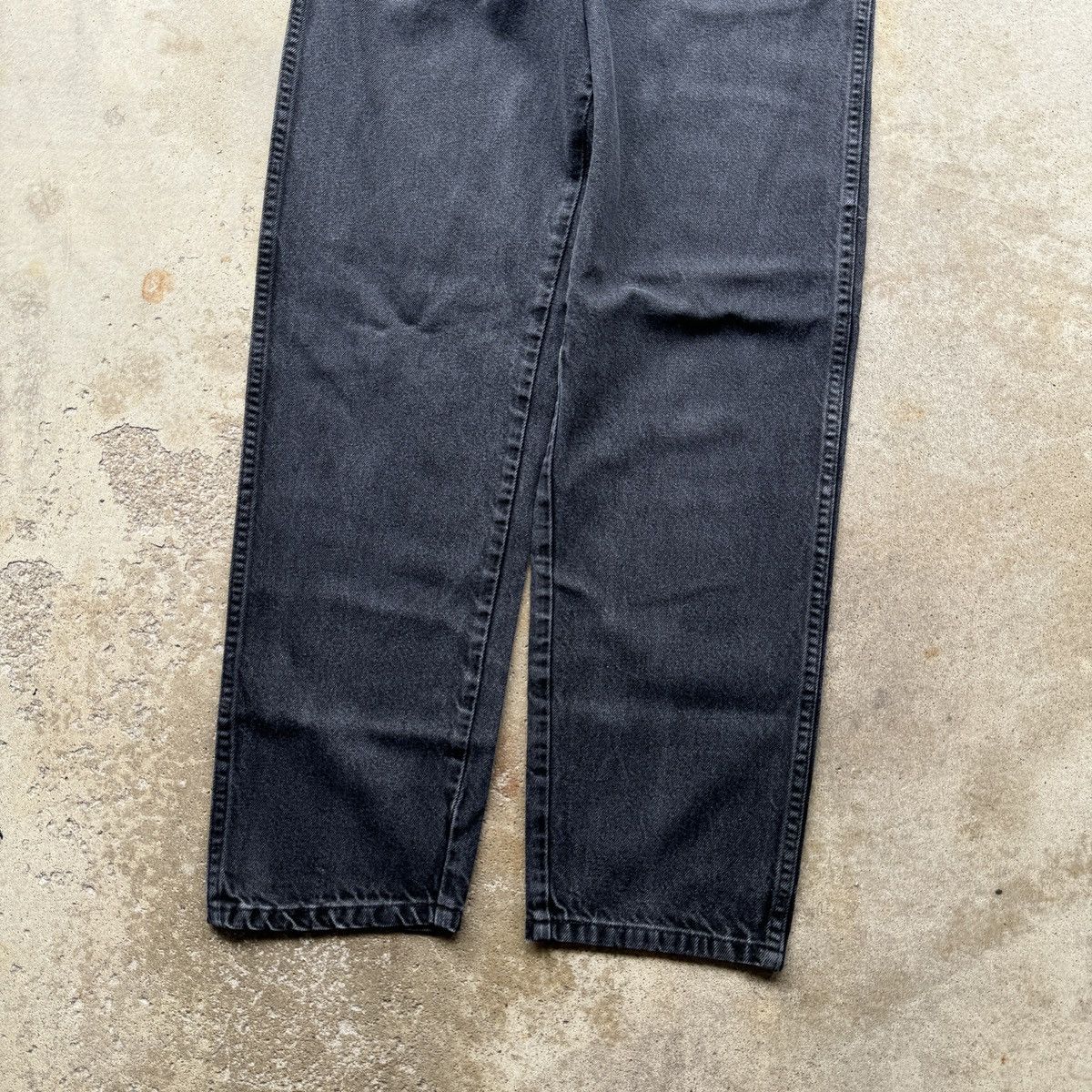 Vintage Faded Black Wrangler Jeans Skater ERD Grunge Thrashed Size US 33 - 5 Thumbnail