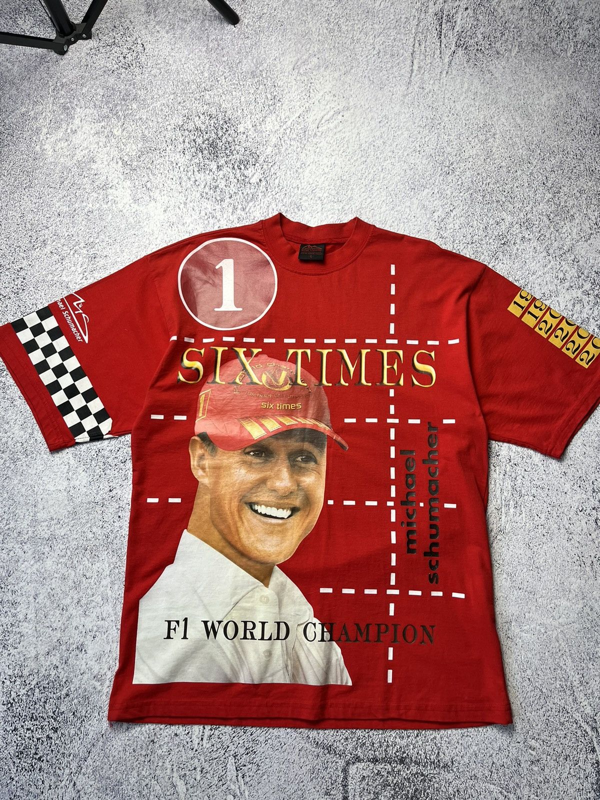 Ferrari Rare Vintage T-shirt Michael Schumacher Y2K Size US L / EU 52-54 / 3 - 7 Thumbnail