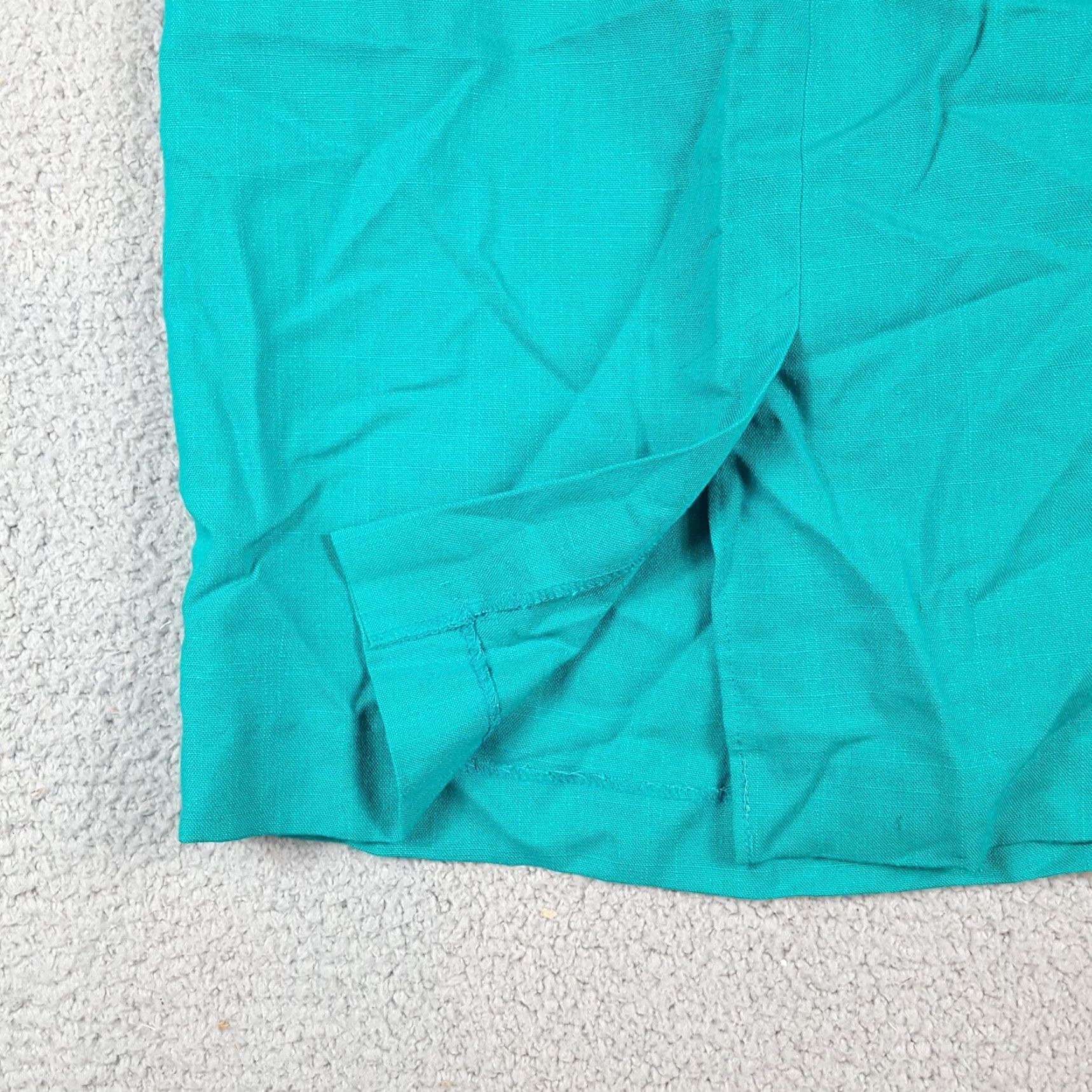 Altea Vintage Women's 8 Skirt - Knee Length, Straight & Pencil, High Rise, Stretch, Cotton, Blue, 90s, Y2K, Retro, All Seasons Size 30" / US 8 / IT 44 - 5 Thumbnail