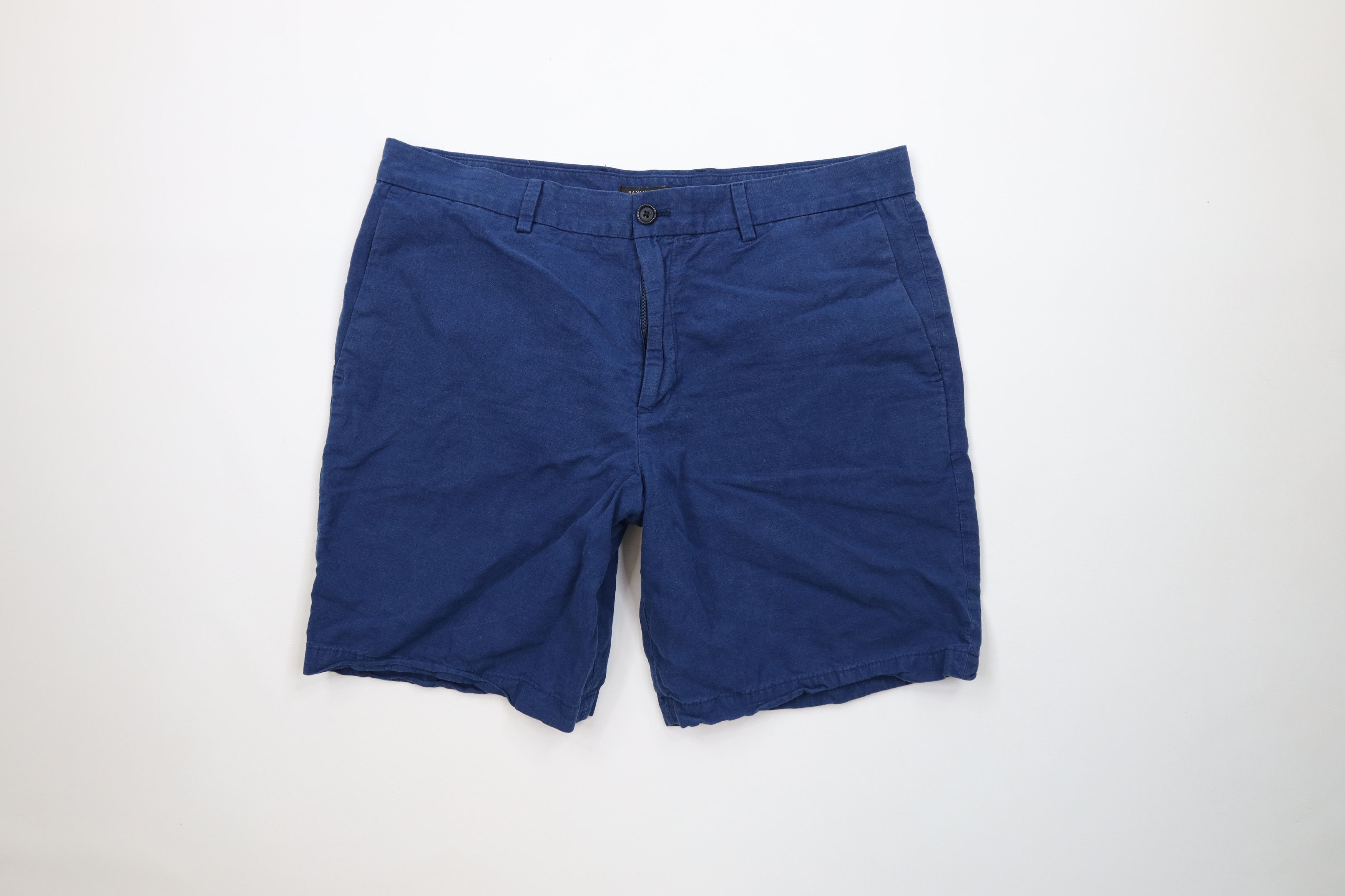 Banana Republic Banana Republic Blend Aiden Above Knee Chino Shorts Blue Size US 36 / EU 52 - 1 Thumbnail