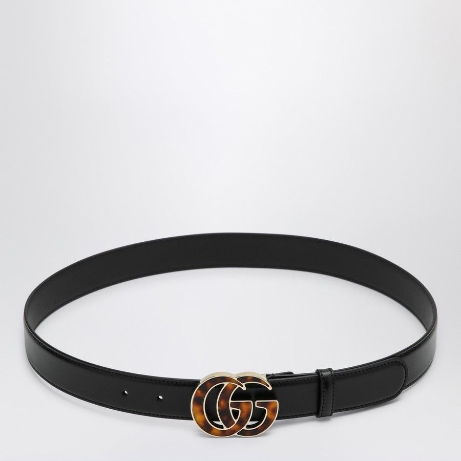 Gucci o1d2blof0824 Size: 75 / Belt With Tortoiseshell GG in Black Size ONE SIZE - 1 Thumbnail