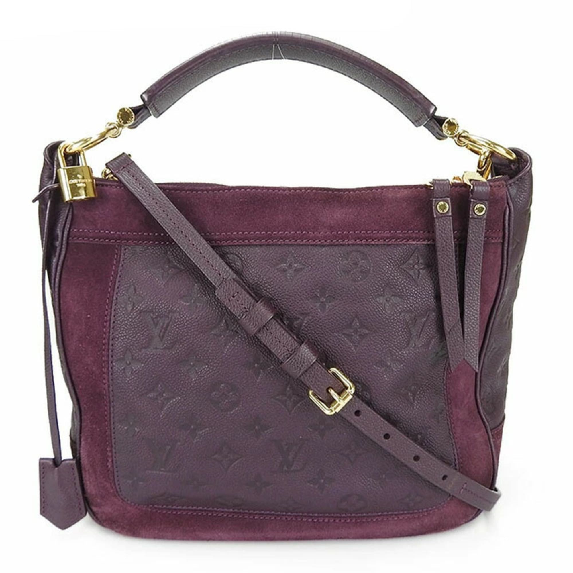 Louis Vuitton Louis Vuitton Oda Shoes PM M40583 Monogram Empreinte Handbag Shoulder Bag with Gold Hardware, Purple Leather and Suede, Women's Size ONE SIZE - 1 Thumbnail