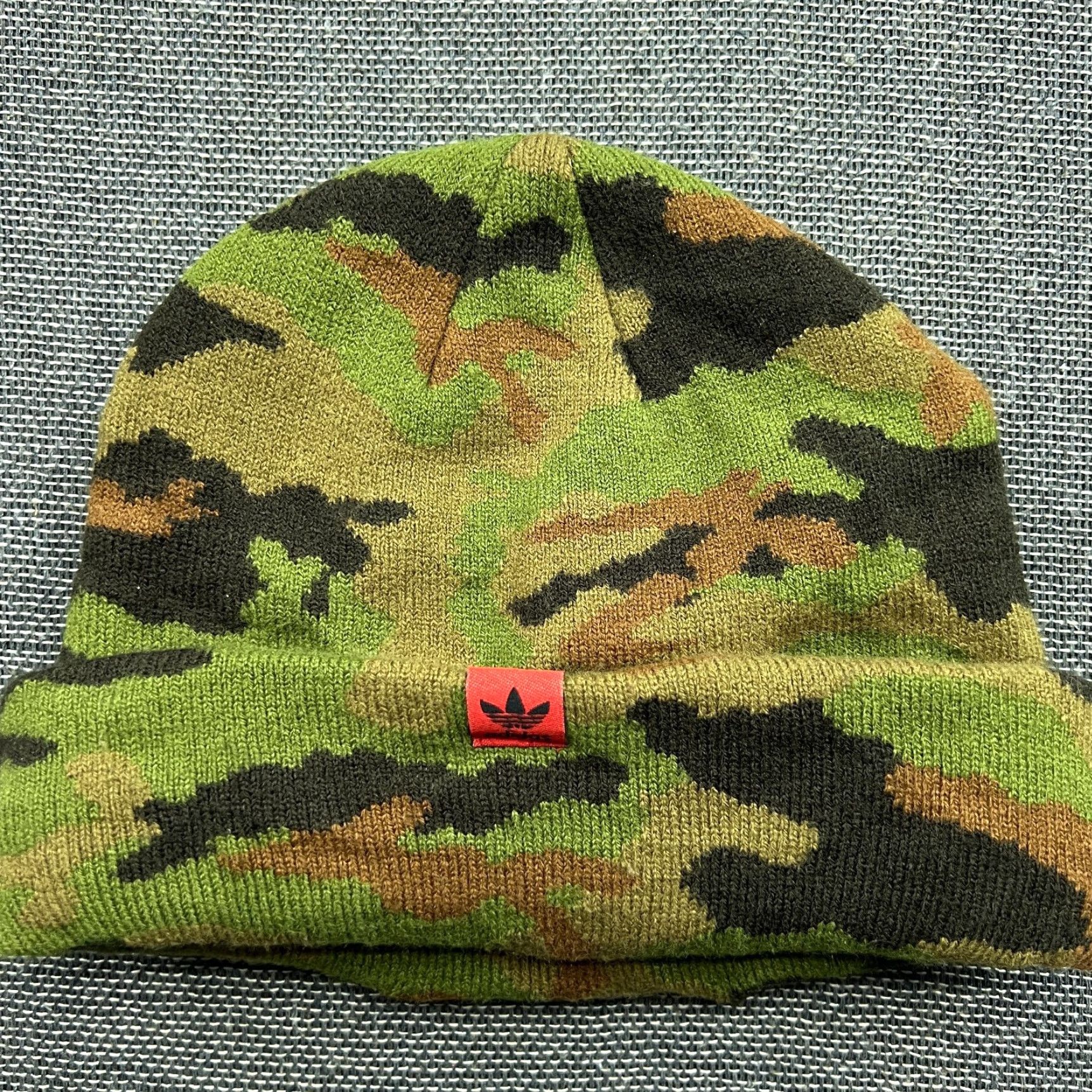 Adidas VINTAGE Chicago Bulls adidas Beanie Hat One Size camo OSFA Sample Cuffed Size ONE SIZE - 2 Thumbnail