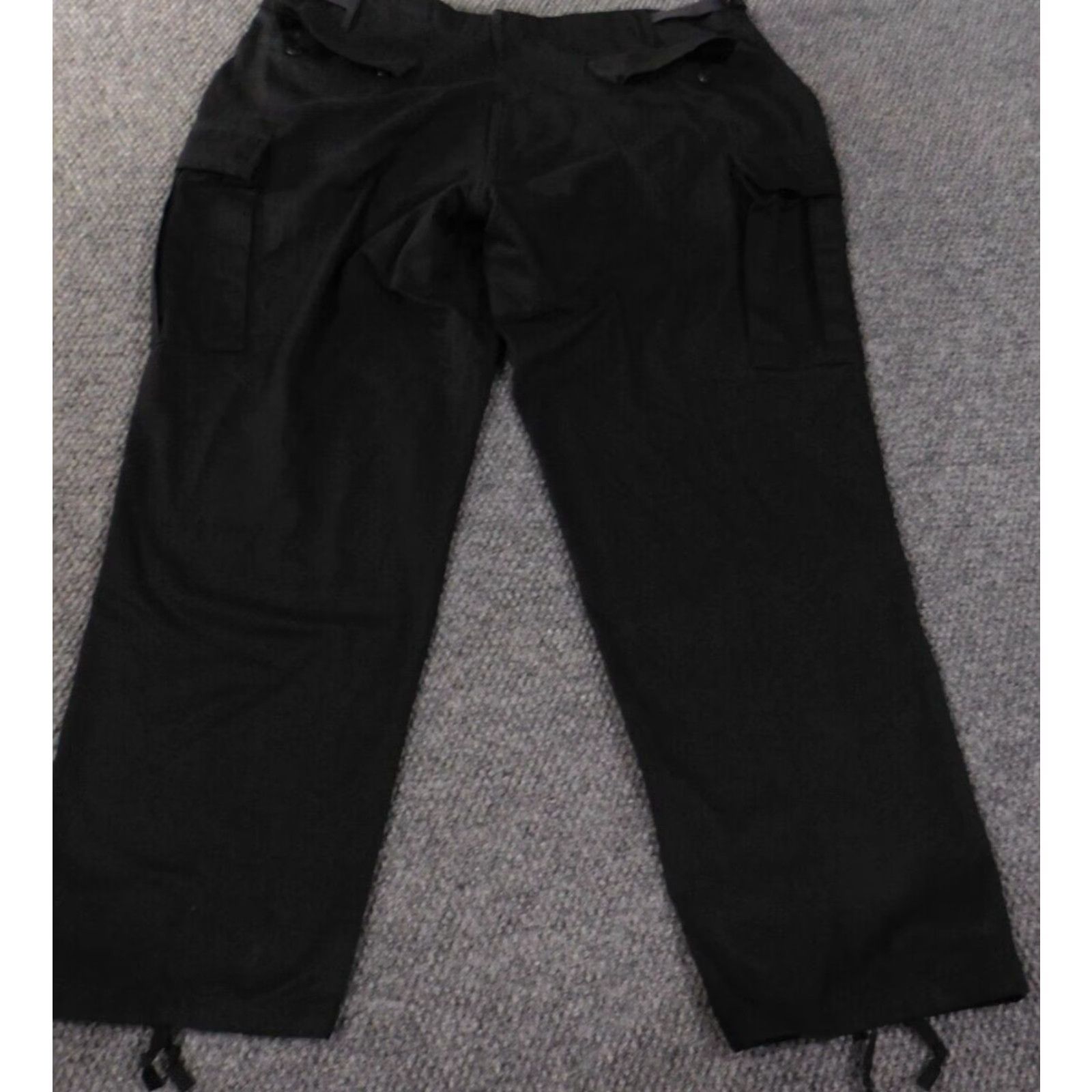 Vintage Tru-Spec Pants 40x32 Black Cargo Mens Utility Military Armed Forces Regular Straight Inseam 32 Size US 40 / EU 56 - 6 Thumbnail