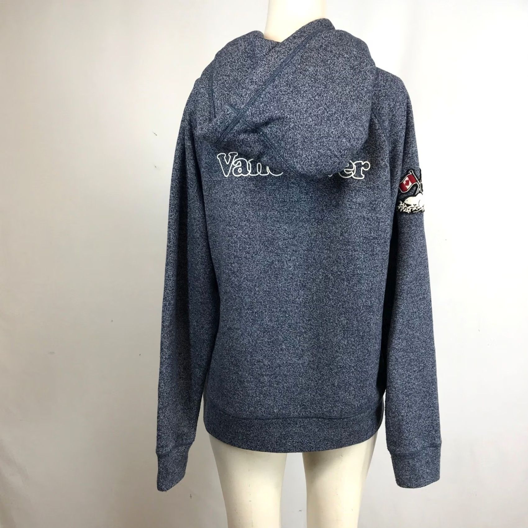 Roots VINTAGE Roots Vancouver Graphic Full Zip Hoodie Heathered Blue Womens M/M Size M / US 6-8 / IT 42-44 - 5 Thumbnail