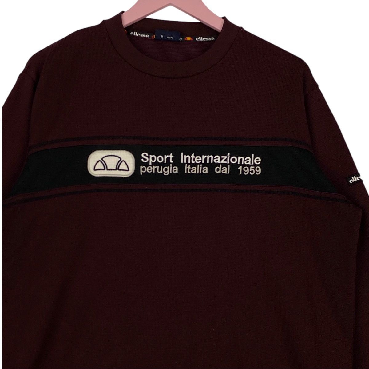 Ellesse × Vintage Vintage Ellesse Embroidered Red Brown Crewneck Sweatshirt Size US M / EU 48-50 / 2 - 4 Thumbnail