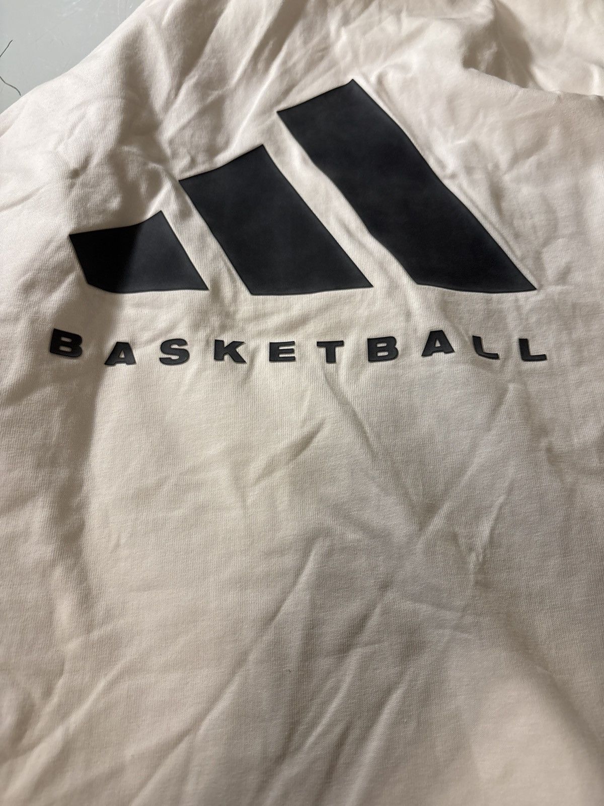 Adidas Basketball basquetbol t shirt cloud white Size US L / EU 52-54 / 3 - 1 Thumbnail