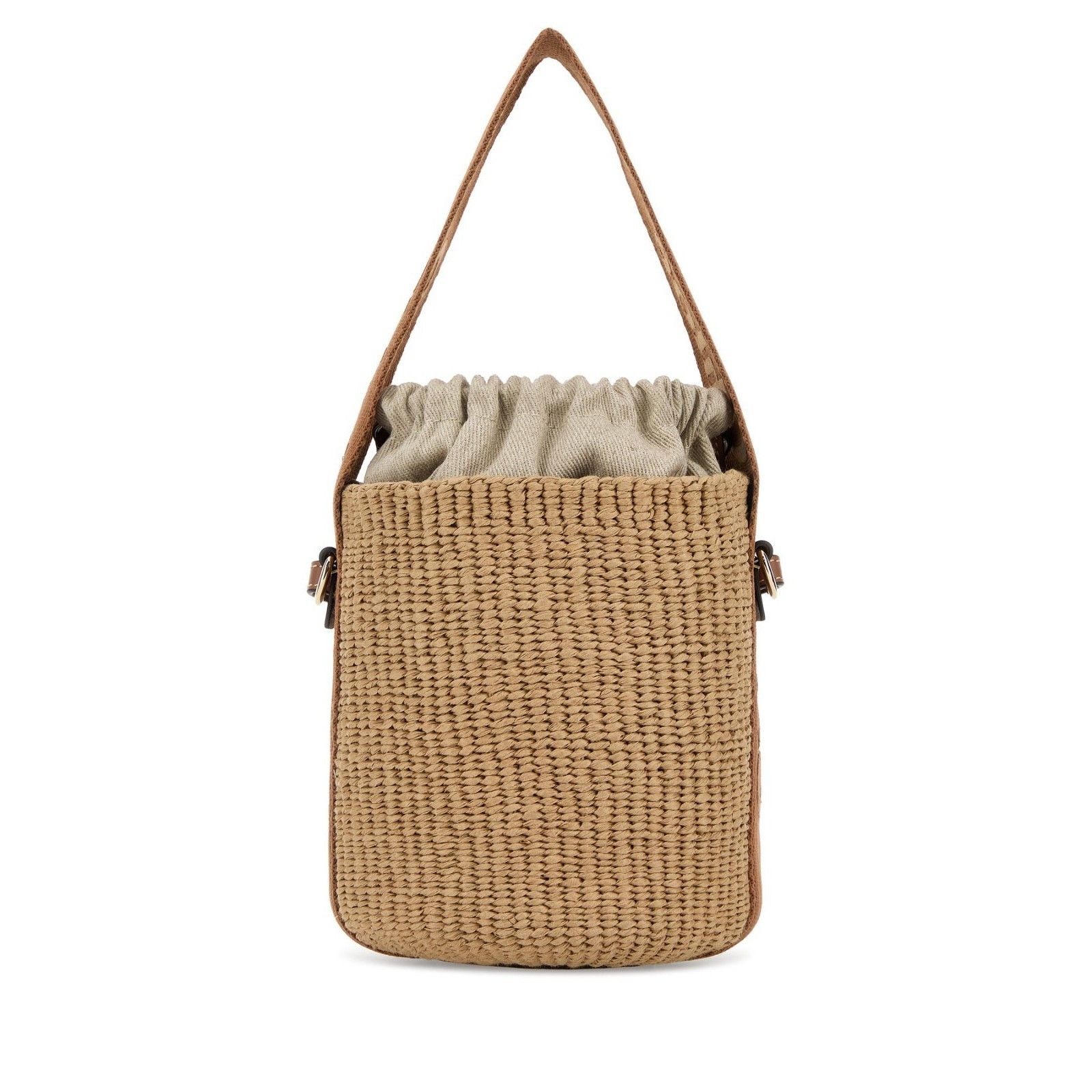 Chloe Chloe Beige Raffia Top Handle Bucket Bag New & Authentic Size ONE SIZE - 3 Thumbnail