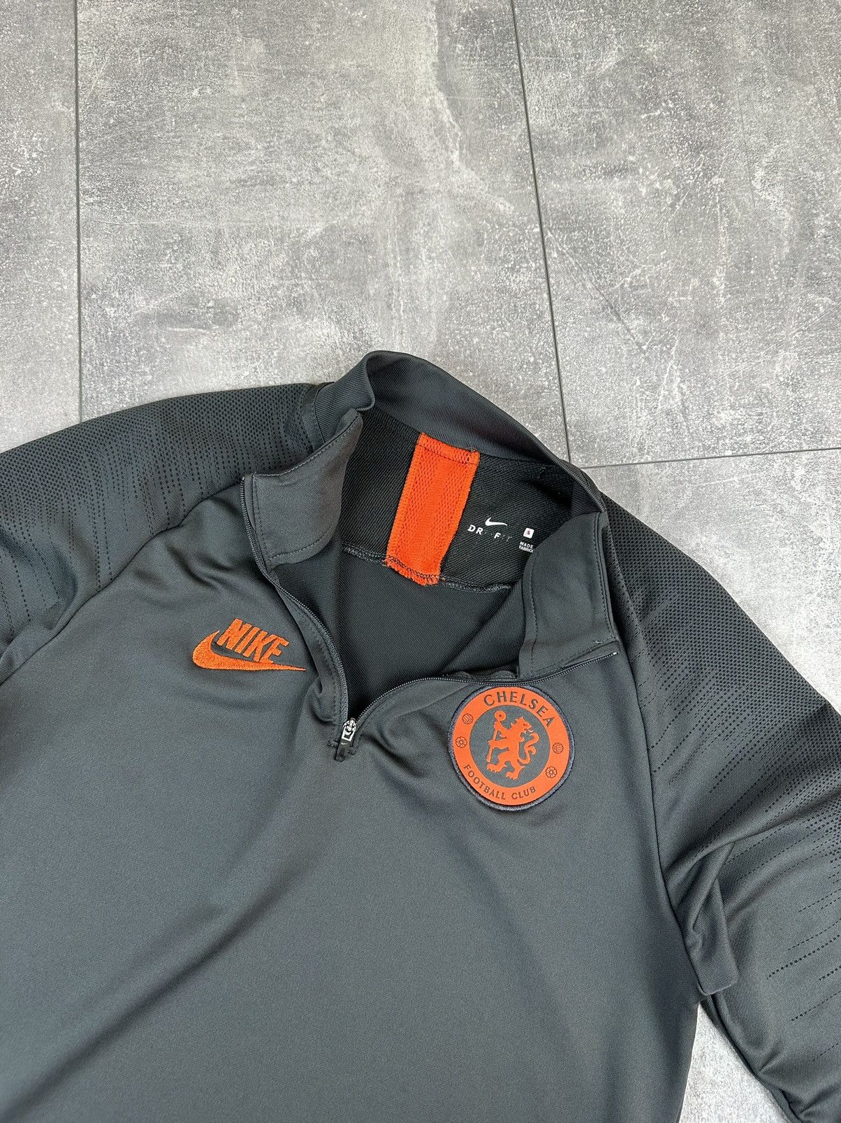 Nike Nike Chelsea Fc Silver 1/3 Zip Training Soccer Sweatshit Size US S / EU 44-46 / 1 - 8 Thumbnail