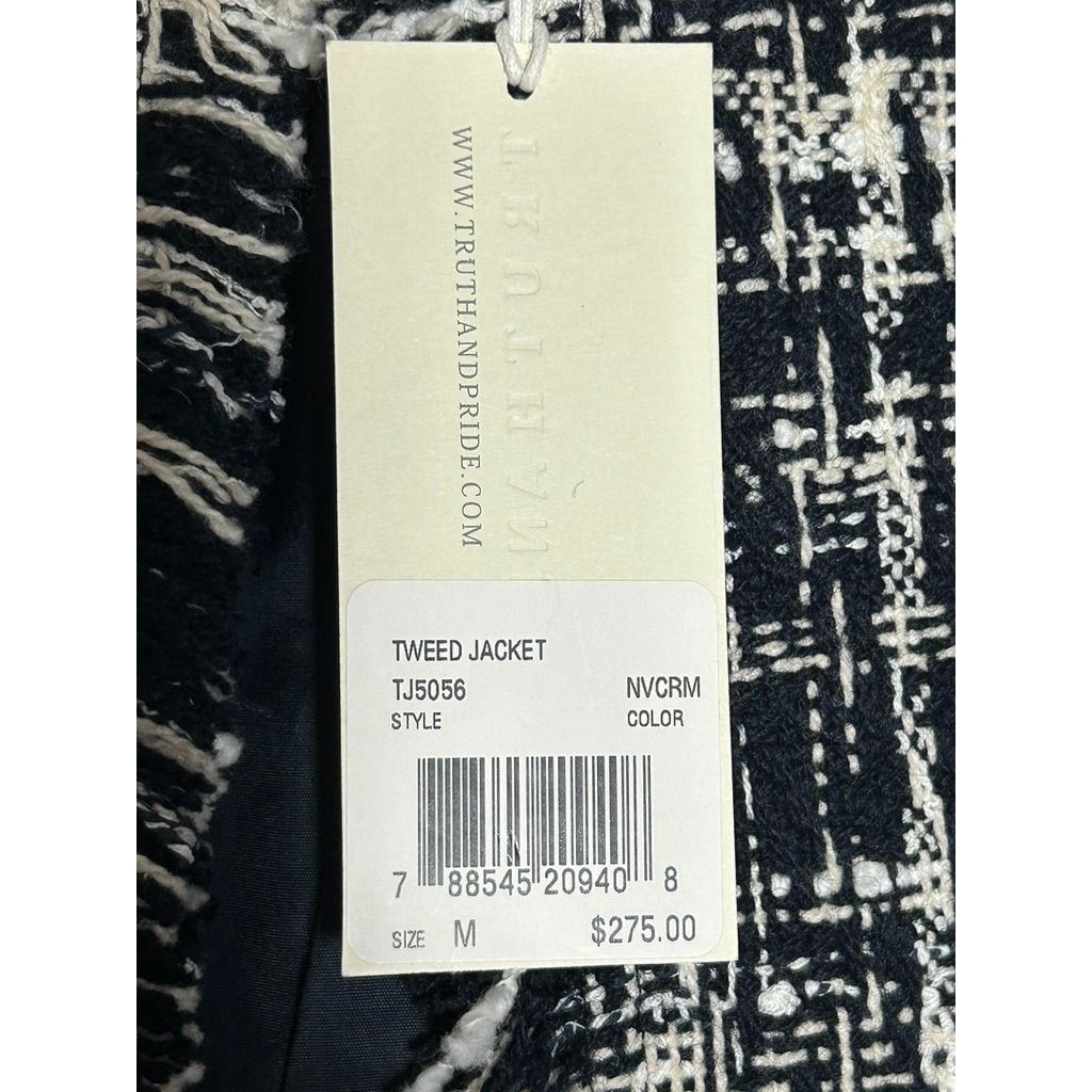 Other Truth And Pride Nocturnal Tweed Open Blazer in Black/Cream/W Size M / US 6-8 / IT 42-44 - 12 Thumbnail