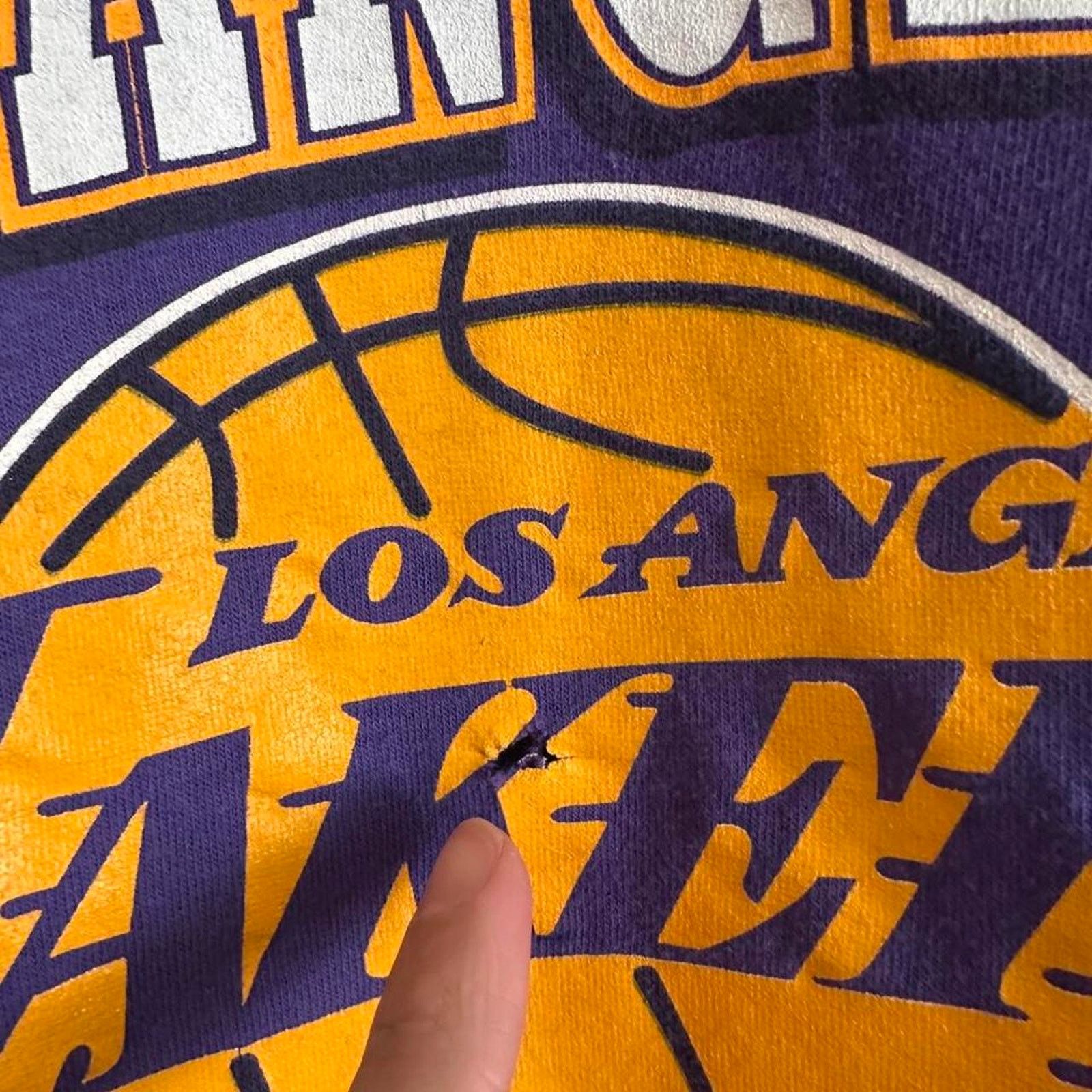 NBA × Vintage Vintage 1992 Los Angeles Lakers Shirt Size US XL / EU 56 / 4 - 3 Thumbnail