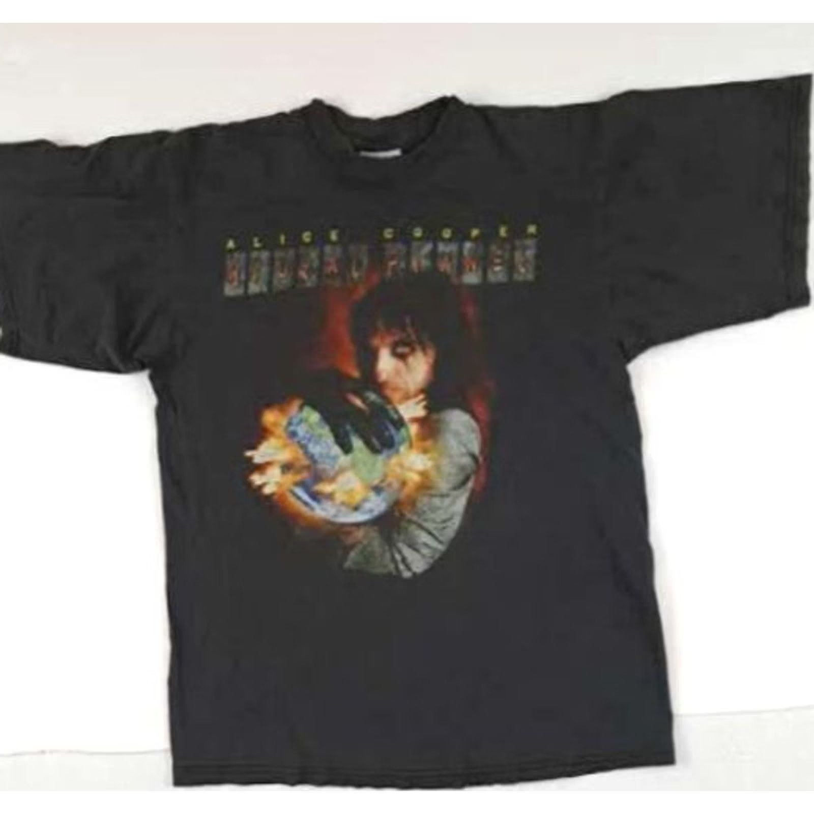 Vintage VINTAGE Alice Cooper Brutal Planet Tour T-Shirt size Medium All Sport Black Music 2001 Mens Size US M / EU 48-50 / 2 - 2 Thumbnail
