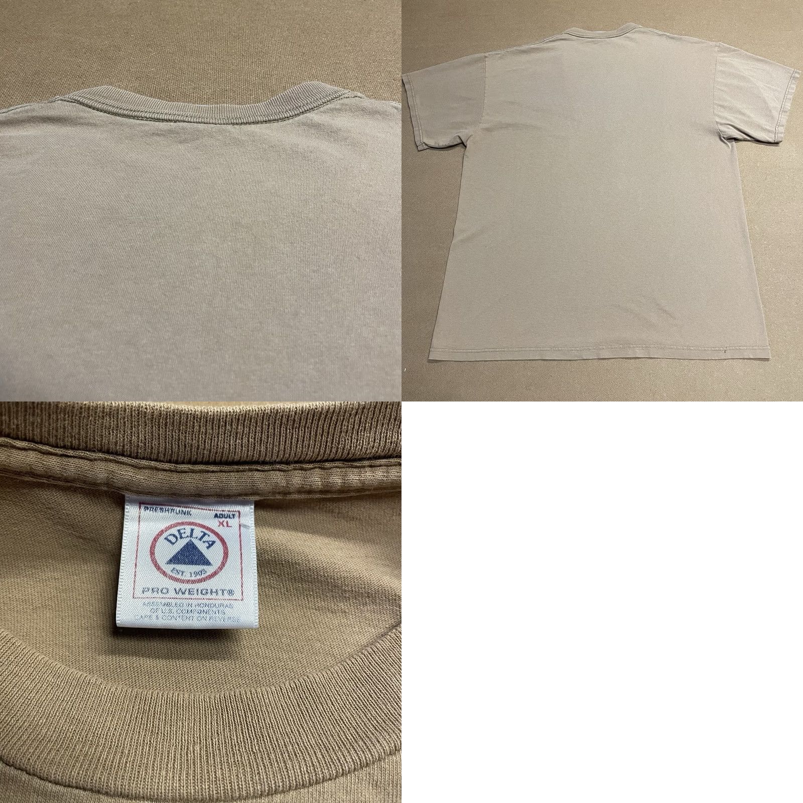 Delta VINTAGE Boston Massachusetts Art Shirt Adult XL Brown 90s Y2K Mens Size US XL / EU 56 / 4 - 8 Thumbnail