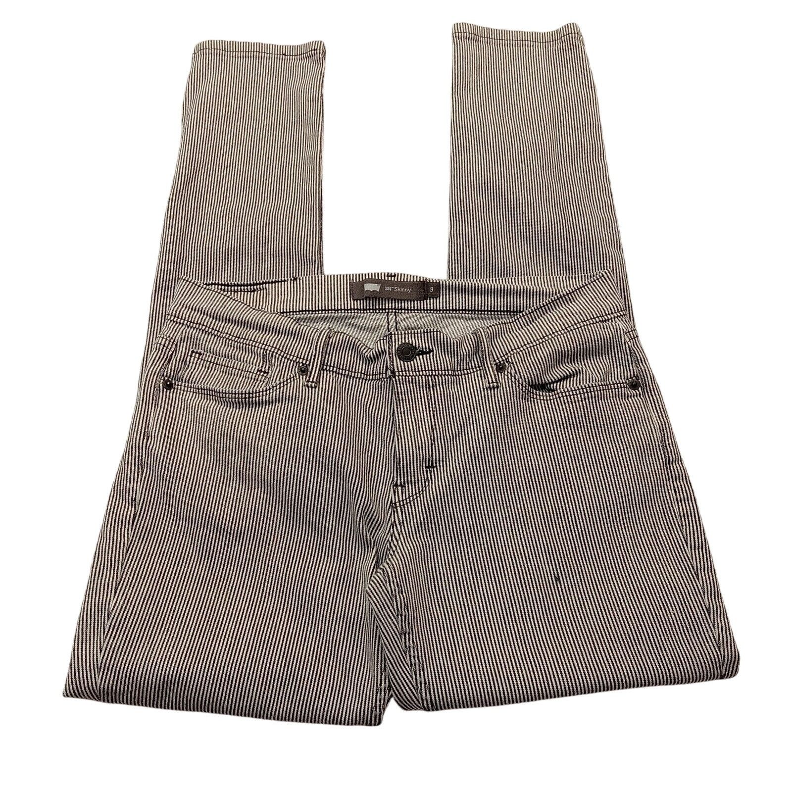 Levi's Levi's 524 Jeans 32 X 32 Women's Skinny Pinstripe Denim Size 32" / US 10 / IT 46 - 5 Thumbnail